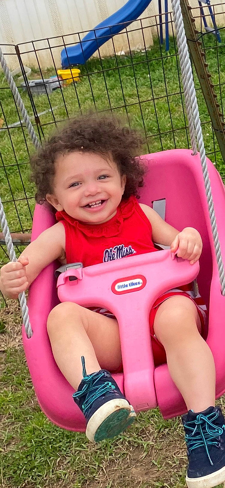 Isabella joined the competition — help win amazing prizes! baby_toddler_clothing, beauty, child, finger, fun, grass, green, happy, human_body, joy, leg, leisure, people_in_nature, person, pink, plant, recreation, skin, smile, thigh