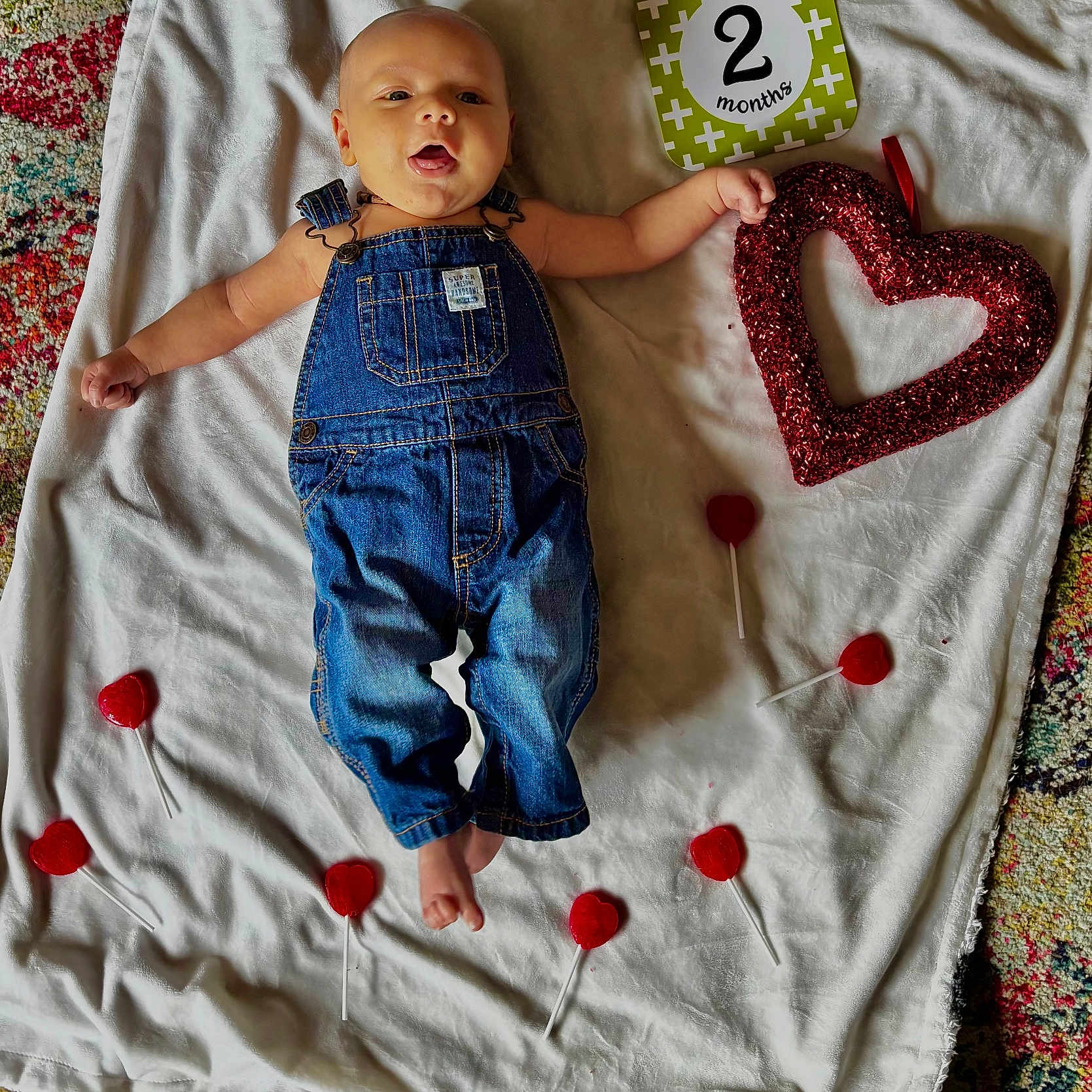 Colter joined the competition — help win amazing prizes! applique, baby, clothing, face, flower, head, homedecor, jeans, loveheartsymbol, number, pants, pattern, person, petal, photography, plant, portrait, quilt, symbol, text