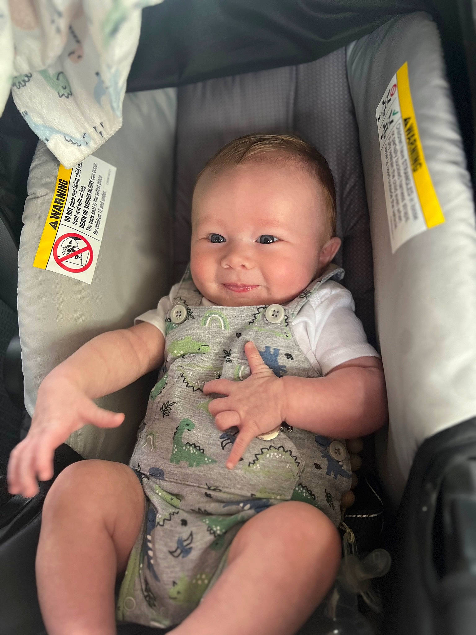 Graysen joined the competition — help win amazing prizes! baby, baby_toddler_clothing, car_seat, cheek, child, comfort, elbow, finger, gesture, human_leg, knee, lap, leg, nail, person, product, sitting, skin, thigh, thumb