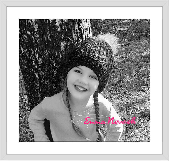 Emma Nevaeh joined the competition — help win amazing prizes! beanie, black_and_white, bonnet, cap, fashion_accessory, fur, hat, headgear, headwear, joy, knit_cap, laugh, monochrome, monochrome_photography, person, photograph, photography, portrait, portrait_photography, smile