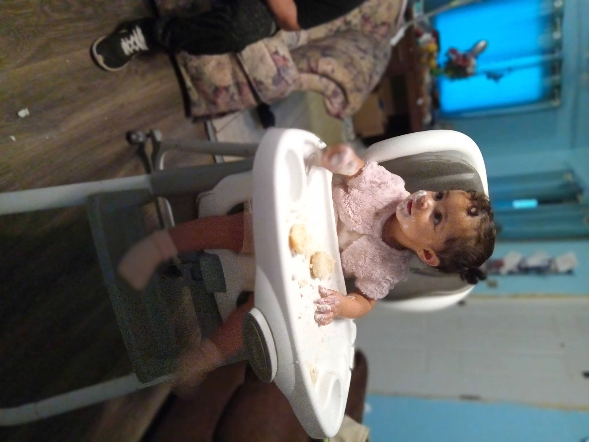 Ky-lea joined the competition — help win amazing prizes! cap, chair, child, elbow, event, food, fun, hat, leisure, person, recreation, room, television