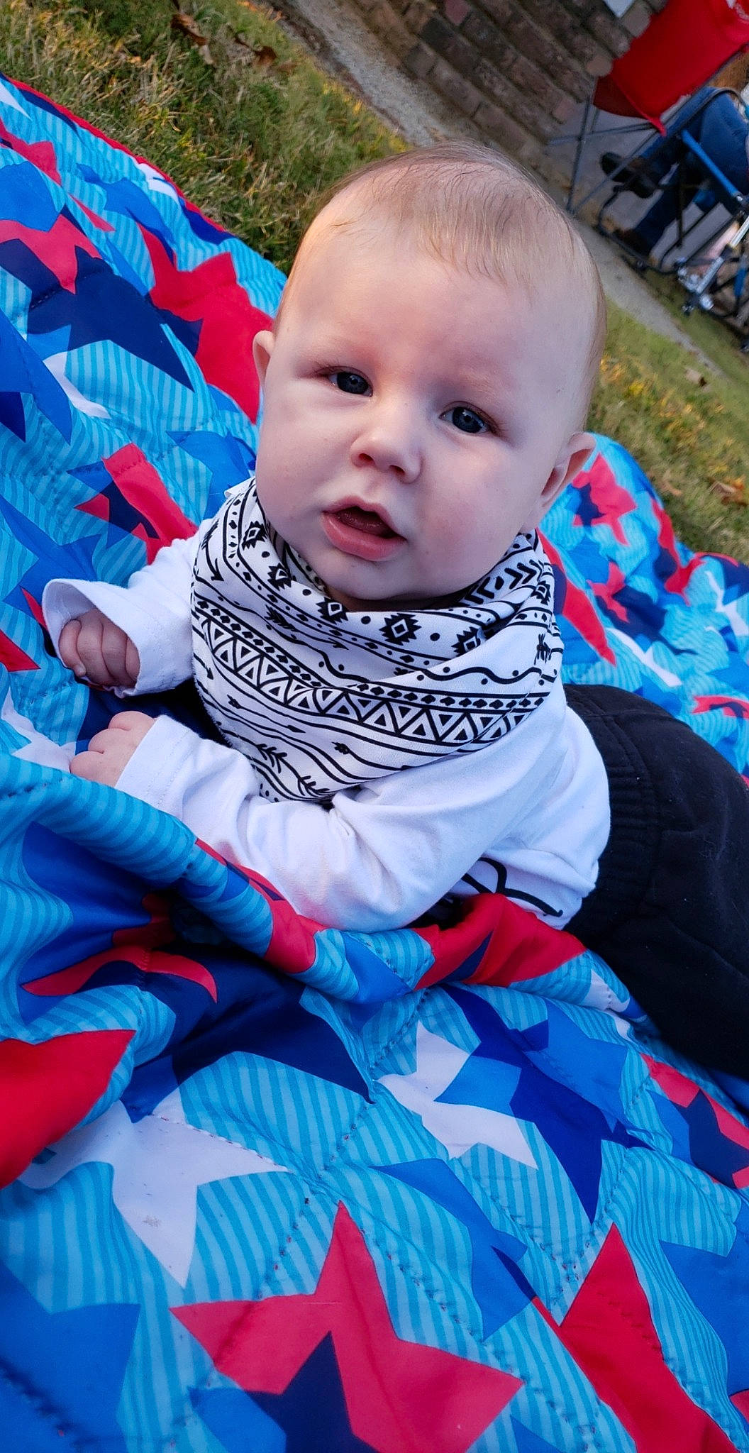 Knox joined the competition — help win amazing prizes! baby, baby_products, baby_toddler_clothing, blue, cheek, child, eye, head, outerwear, person, play, skin, textile, toddler