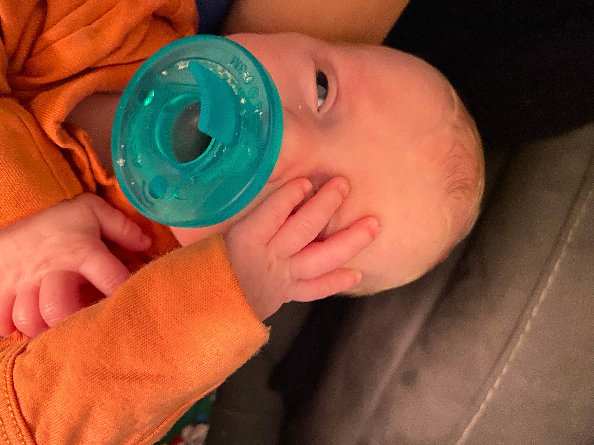 Walker joined the competition — help win amazing prizes! baby, baby_products, baby_toddler_clothing, chest, child, drinkware, electric_blue, eyelash, finger, fluid, gesture, hand, nail, nose, person, personal_protective_equipment, plastic_bottle, skin, thumb, toddler