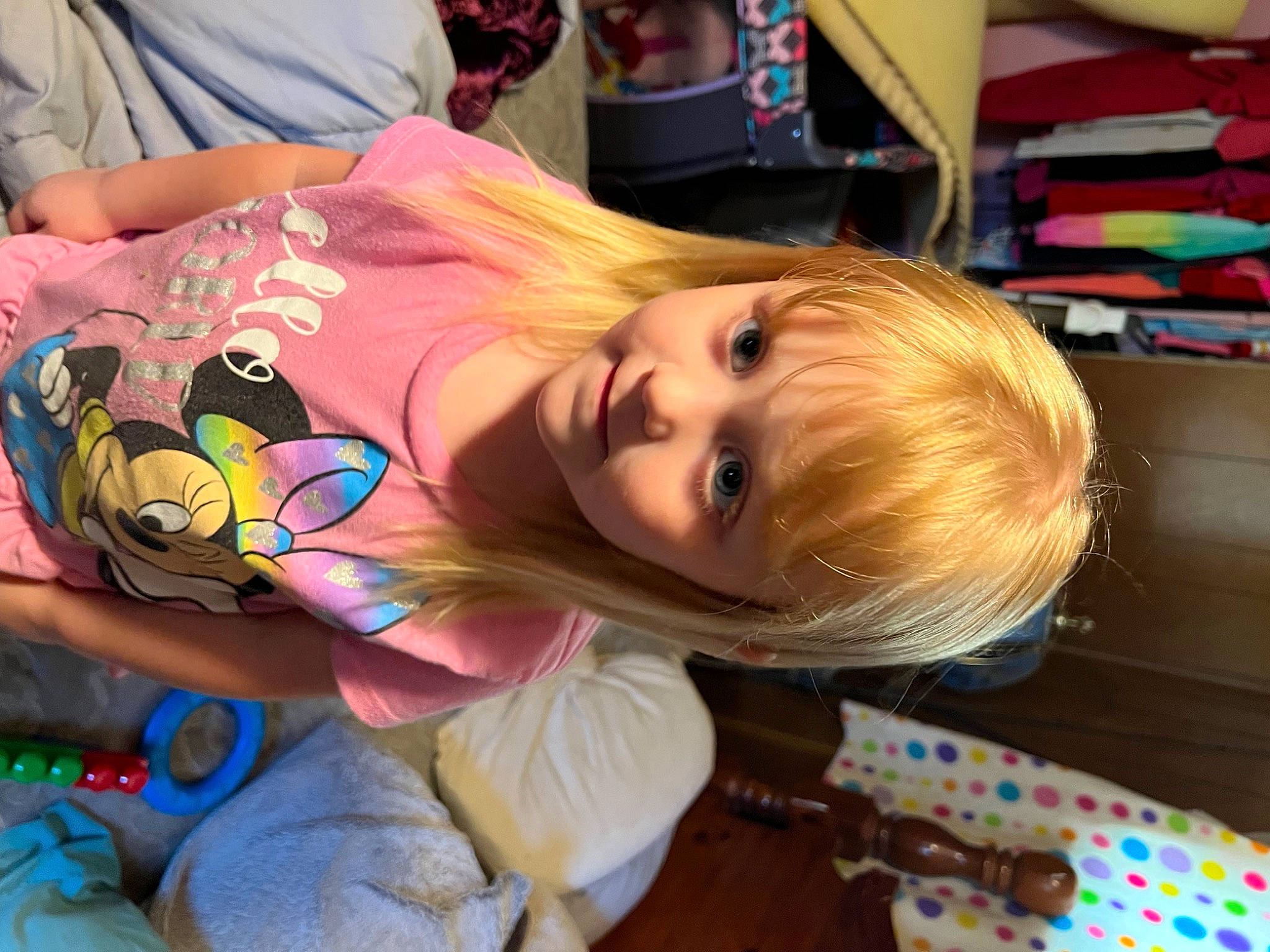 Amelia is registered to the contest to win money with this photo: baby_toddler_clothing, blond, cheek, child, elbow, eyelash, flooring, fun, hair_care, hair_coloring, happy, joy, mammal, mouth, people, person, skin, sleeve, smile, toddler