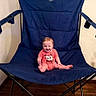 Jak is registered to the contest to win money with this photo: baby, blue_chair, child, cute, face, feet, furniture, happy, head, indoor, infant, legs, onesie, orange_clothing, person, portrait, sitting, small, smiling, wooden_floor