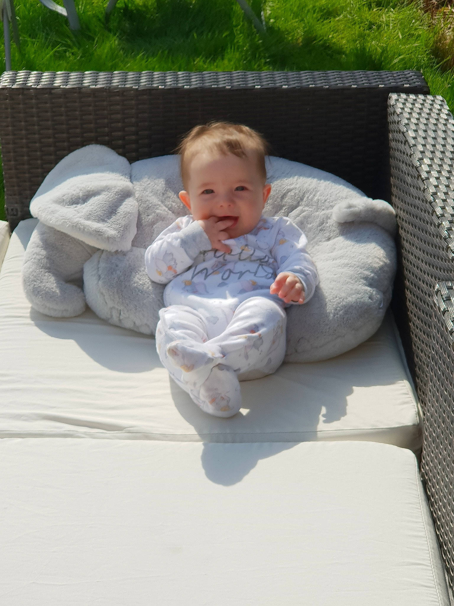 Coby is registered to the contest to win money with this photo: baby, child, comfort, furniture, leisure, person, product, toddler, vacation