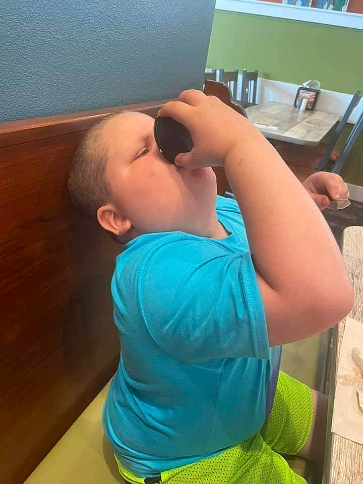 Camren joined the competition — help win amazing prizes! abdomen, baby, chair, chest, comfort, elbow, electric_blue, fun, jaw, joint, leisure, mouth, neck, person, shoulder, sitting, sleeve, sportswear, t_shirt, toddler