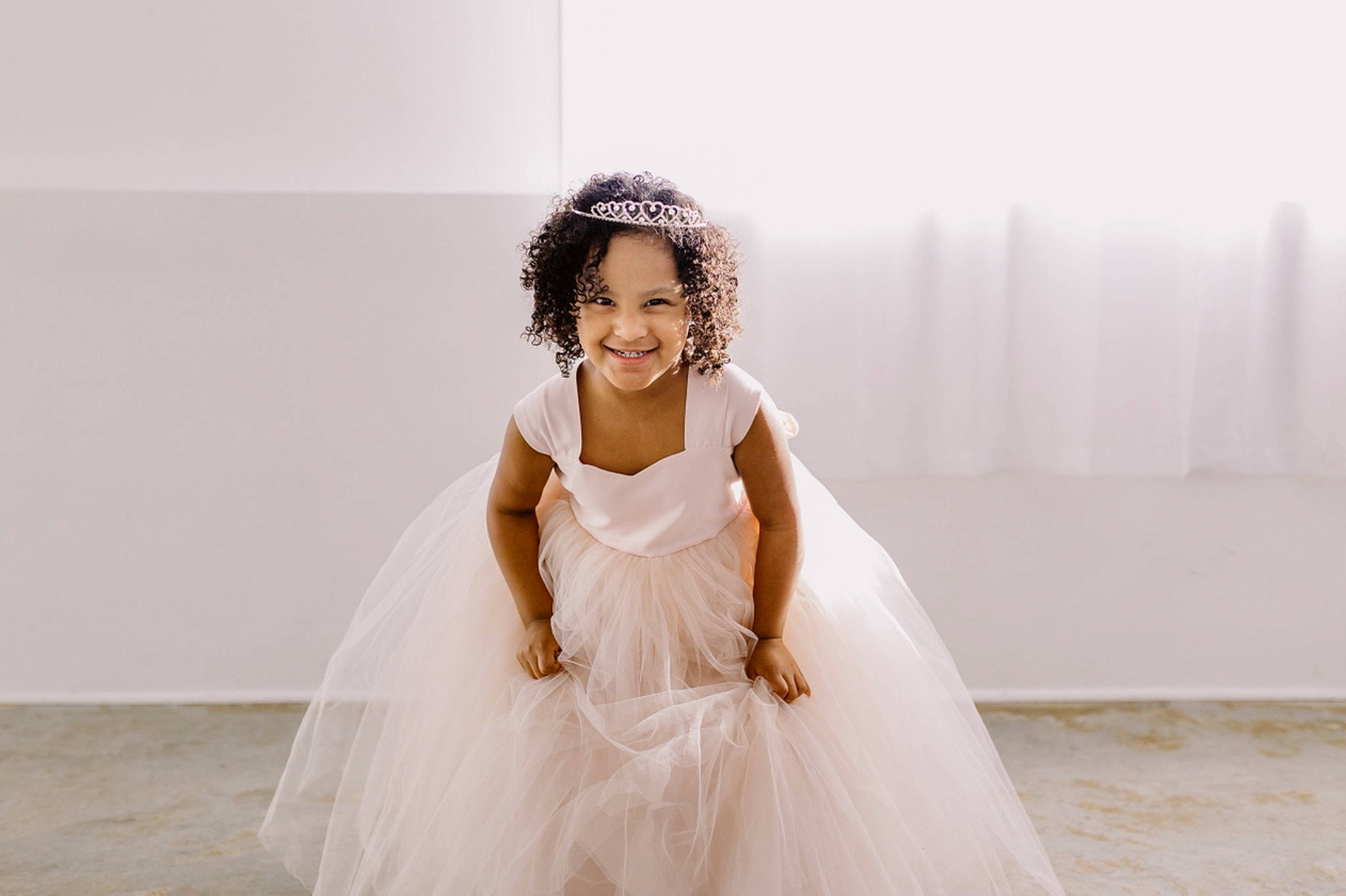 Adalina joined the competition — help win amazing prizes! bridal_clothing, bridal_party_dress, bride, dress, embellishment, face, fashion_design, fashion_model, flash_photography, gown, hair, hairstyle, happy, headpiece, joy, neck, person, pink, shoulder, smile