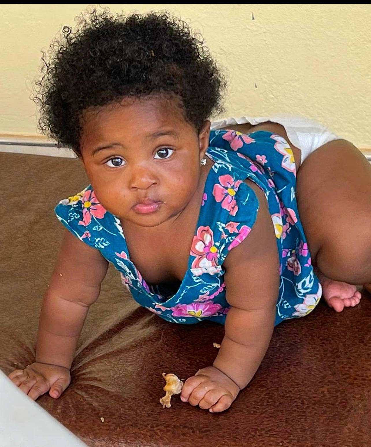 Heavenly-joy Mills is registered to the contest to win money with this photo: baby_toddler_clothing, black_hair, cheek, child, chin, cool, eyebrow, facial_expression, flooring, fun, happy, iris, mouth, neck, nose, person, skin, sleeve, t_shirt, thigh