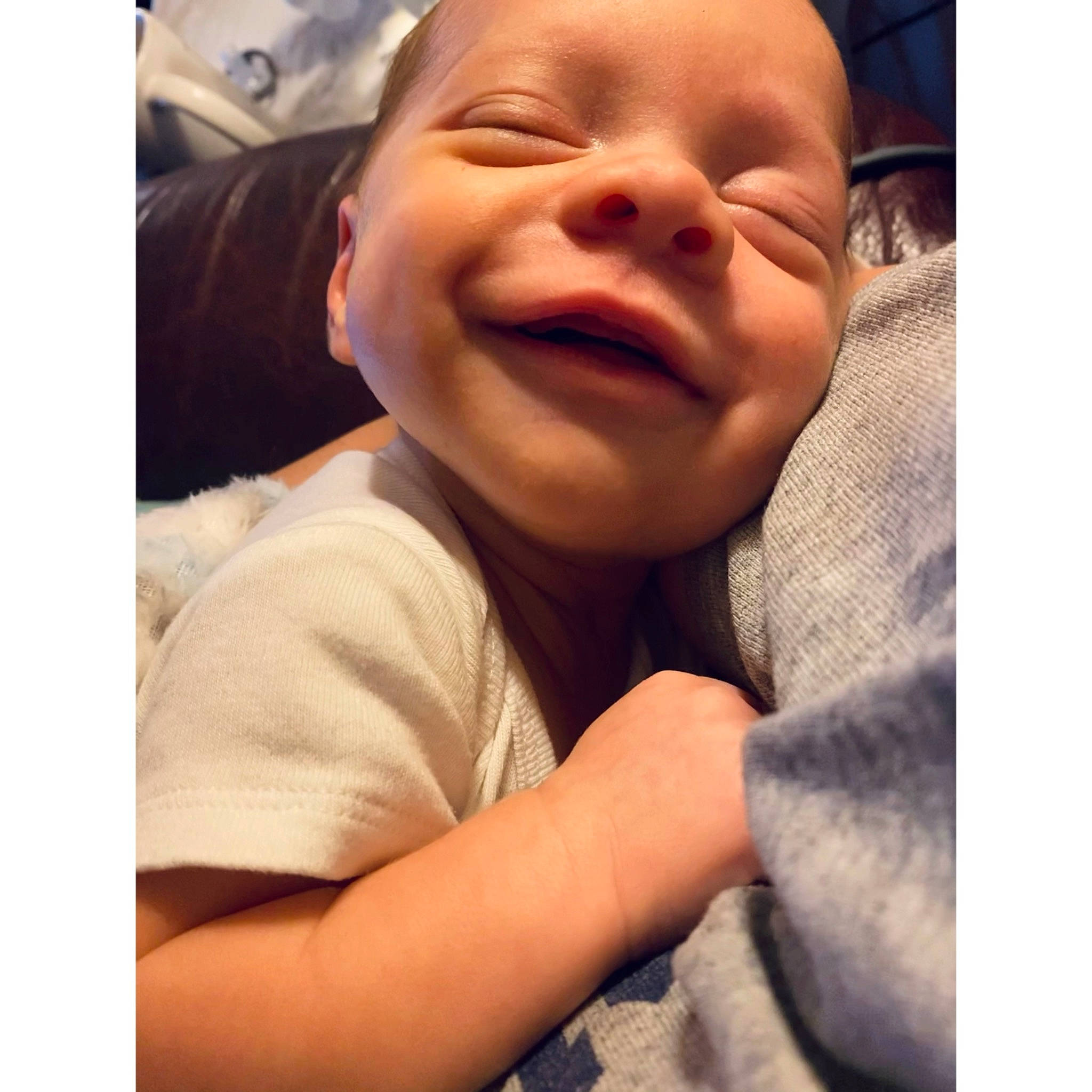 Coy joined the competition — help win amazing prizes! baby, baby_laughing, baby_sleeping, baby_toddler_clothing, beauty, cheek, child, comfort, eyelash, face, forehead, gesture, happy, nose, person, skin, sleeve, smile, t_shirt, thumb