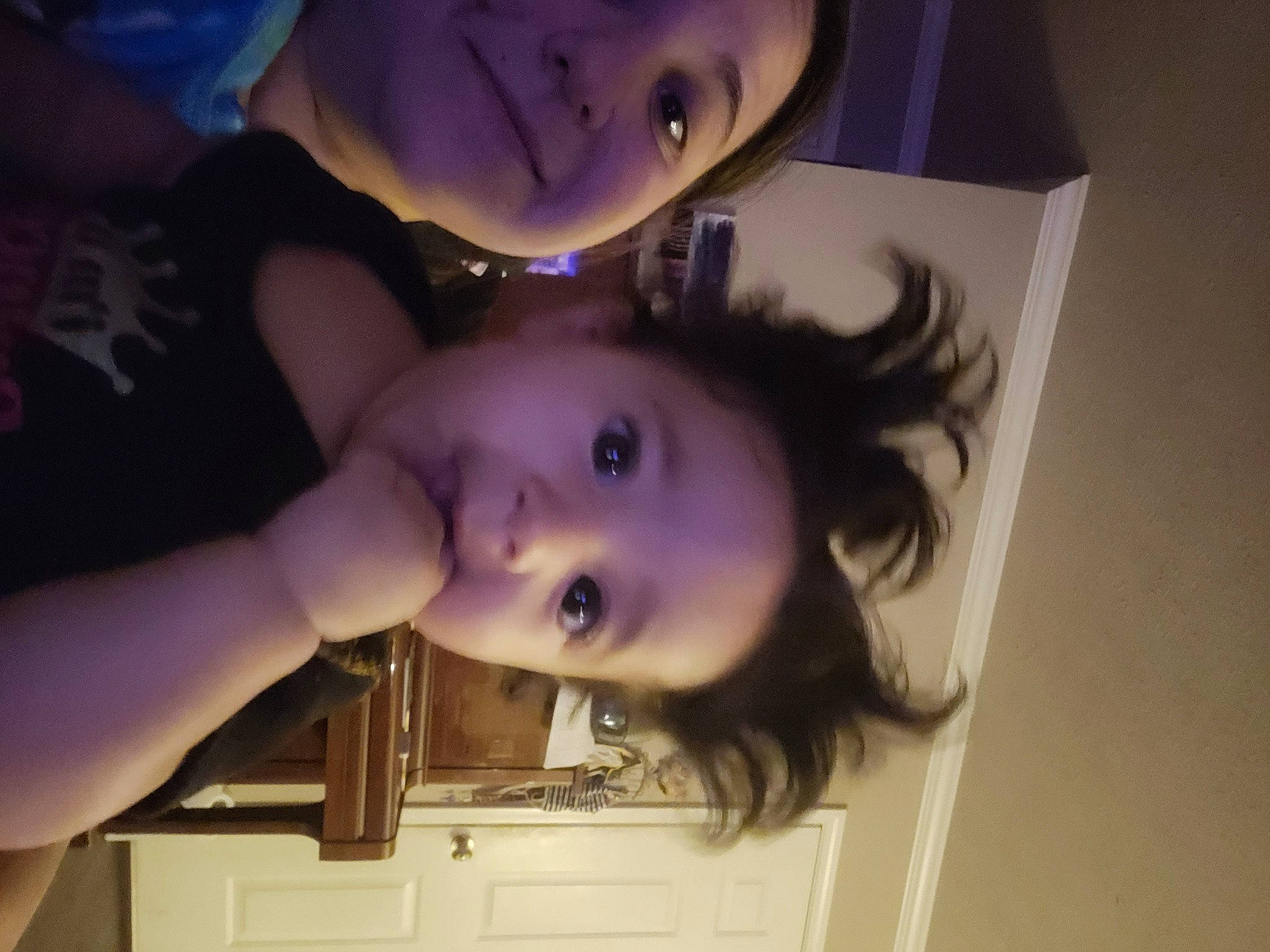 Kennedi joined the competition — help win amazing prizes! black_hair, cheek, ear, eye, eyebrow, eyelash, flash_photography, forehead, happy, iris, lip, mouth, nose, organ, person, pink, purple, skin, smile, toddler