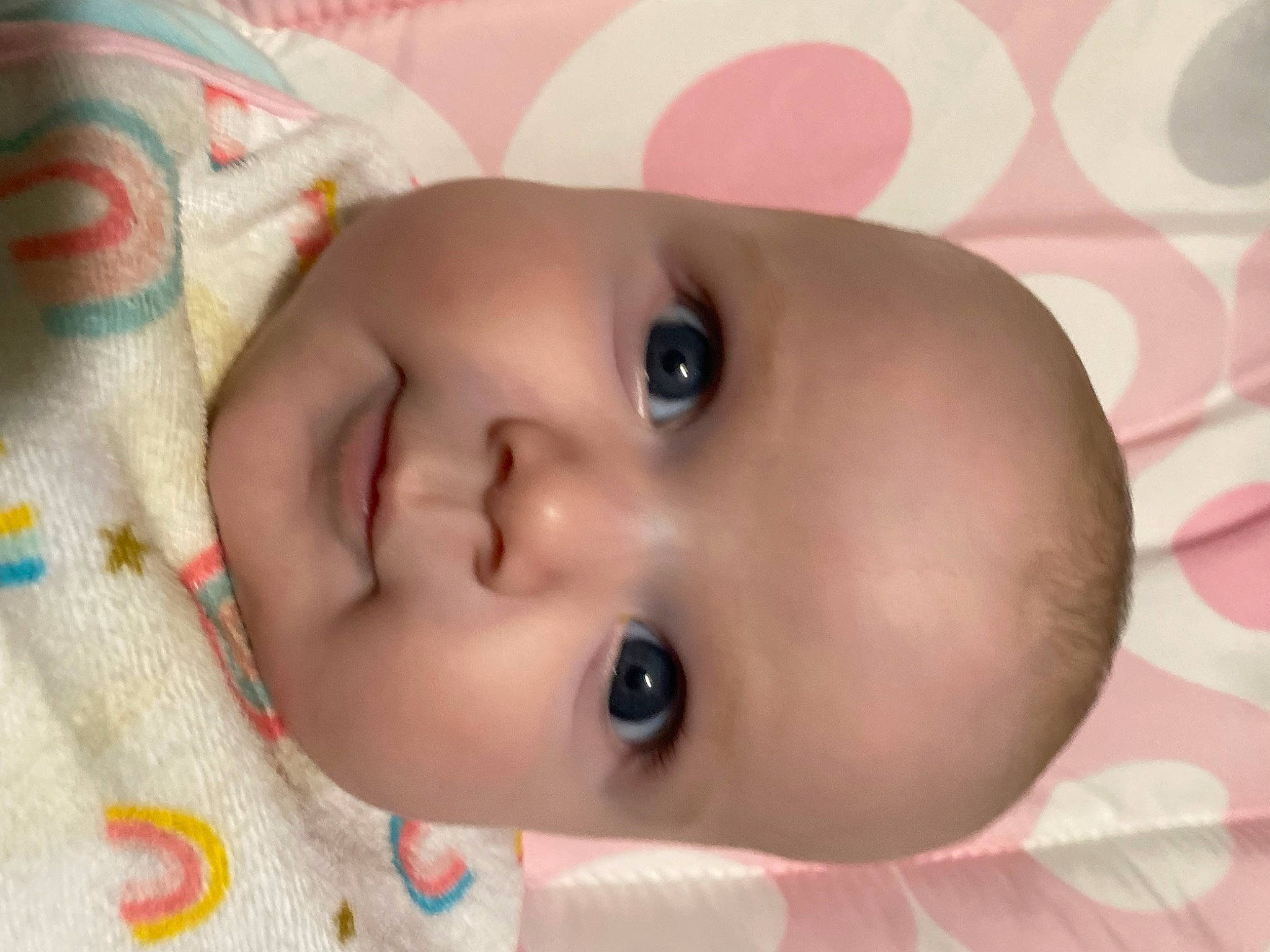 Kynleigh joined the competition — help win amazing prizes! baby, baby_toddler_clothing, beauty, cheek, child, chin, close_up, eye, eyebrow, eyelash, face, happy, iris, linens, lip, nose, person, pink, skin, smile