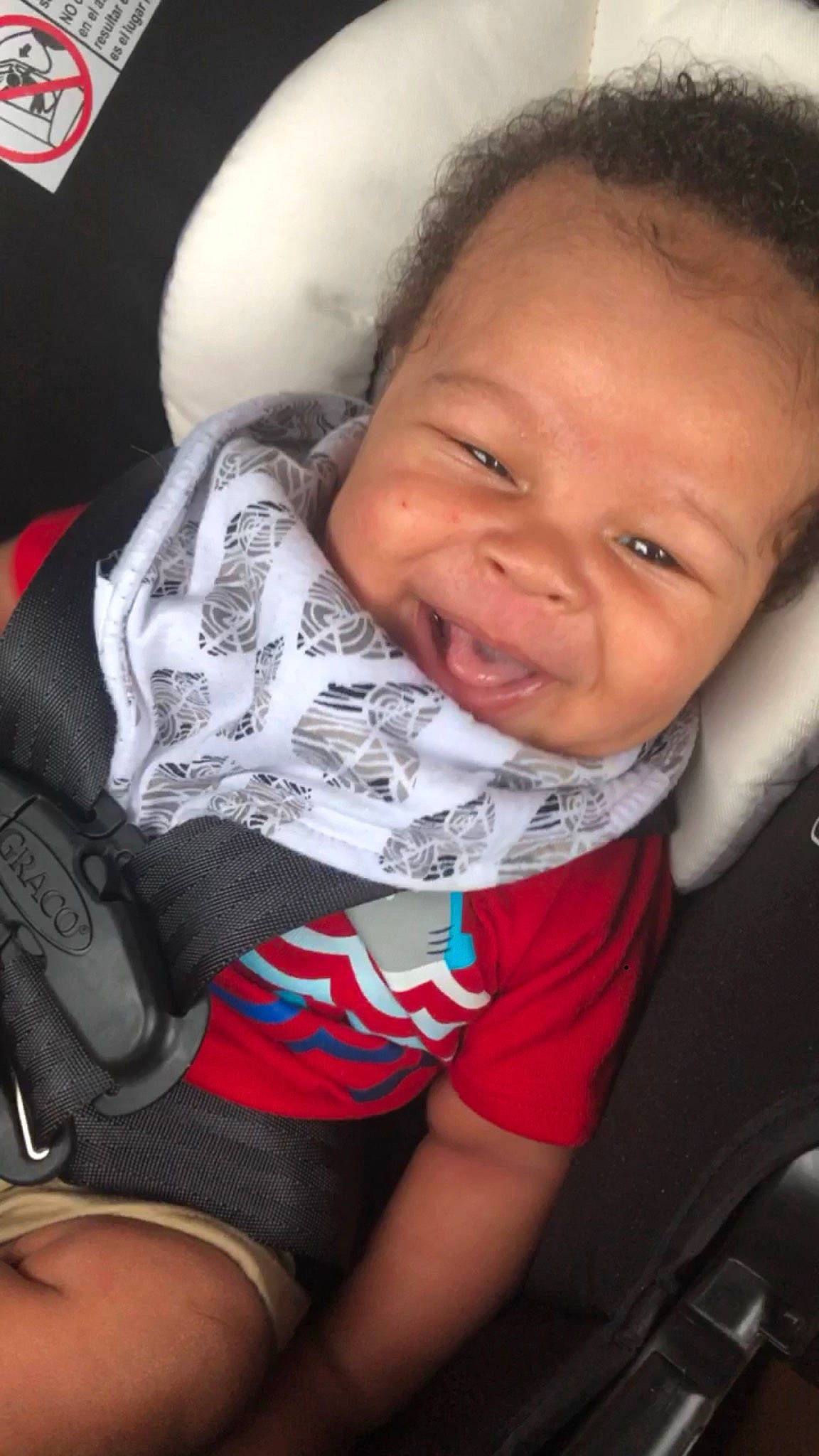 Ezikai is registered to the contest to win money with this photo: baby, baby_carriage, baby_in_car_seat, baby_products, car_seat, cheek, child, facial_expression, nose, person, product, skin, smile, toddler