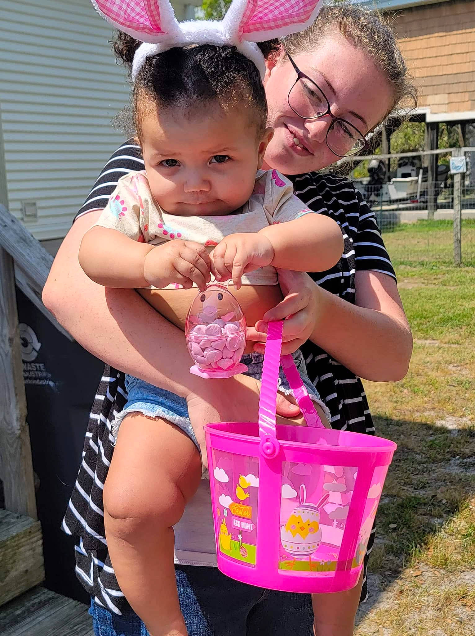 Jocelyn is registered to the contest to win money with this photo: baby, baby_toddler_clothing, child, event, face, fun, happy, human_leg, joy, leisure, organ, person, photograph, pink, recreation, shorts, skin, snapshot, thigh, tire