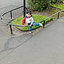Muhammad joined the competition — help win amazing prizes! child, boy, play, outdoor, park, grass, railing, smile, jeans, sneakers, casual_clothing, greenery, bushes, pavement, fun, young, happy, curved_rail, nature, daylight