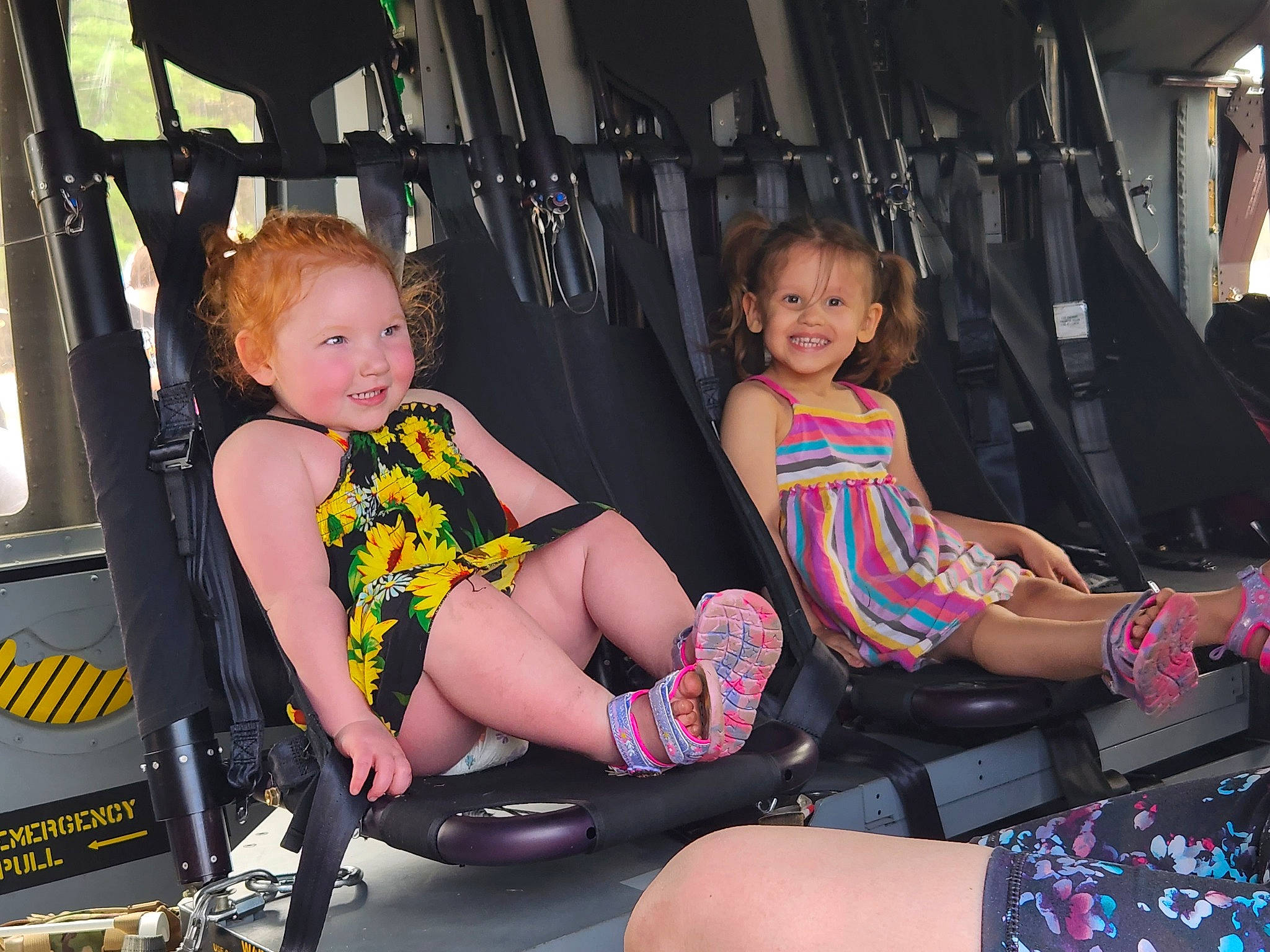 Alison joined the competition — help win amazing prizes! arm, automotive_design, automotive_exterior, eye, face, facial_expression, fun, hairstyle, happy, joy, lap, leg, leisure, motor_vehicle, person, shoe, skin, smile, sneakers, thigh