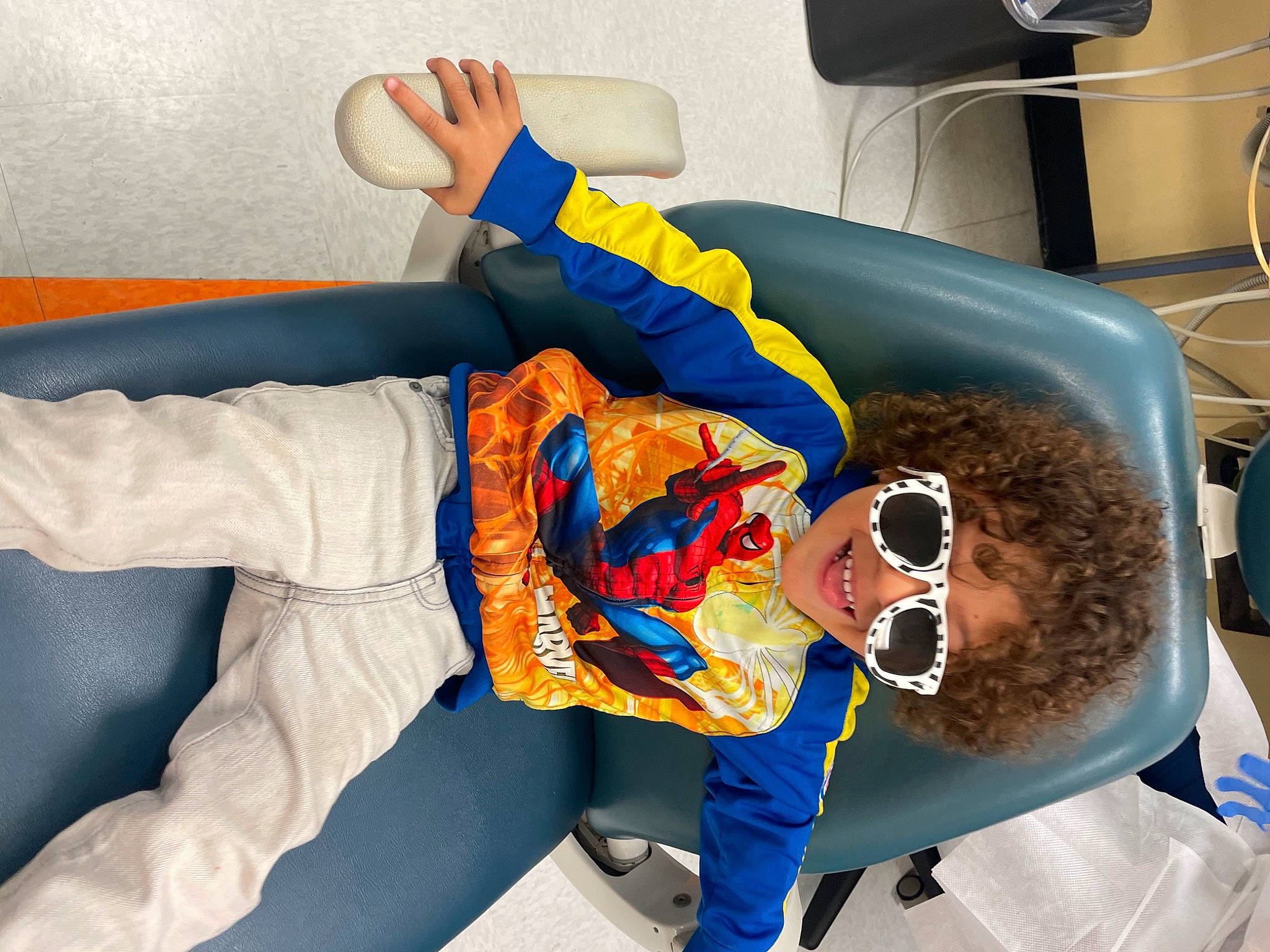 Jax joined the competition — help win amazing prizes! child, comfort, costume, elbow, electric_blue, eyewear, fictional_character, fun, goggles, joy, mechanical_fan, mouth, person, personal_protective_equipment, room, sleeve, sportswear, sunglasses, t_shirt