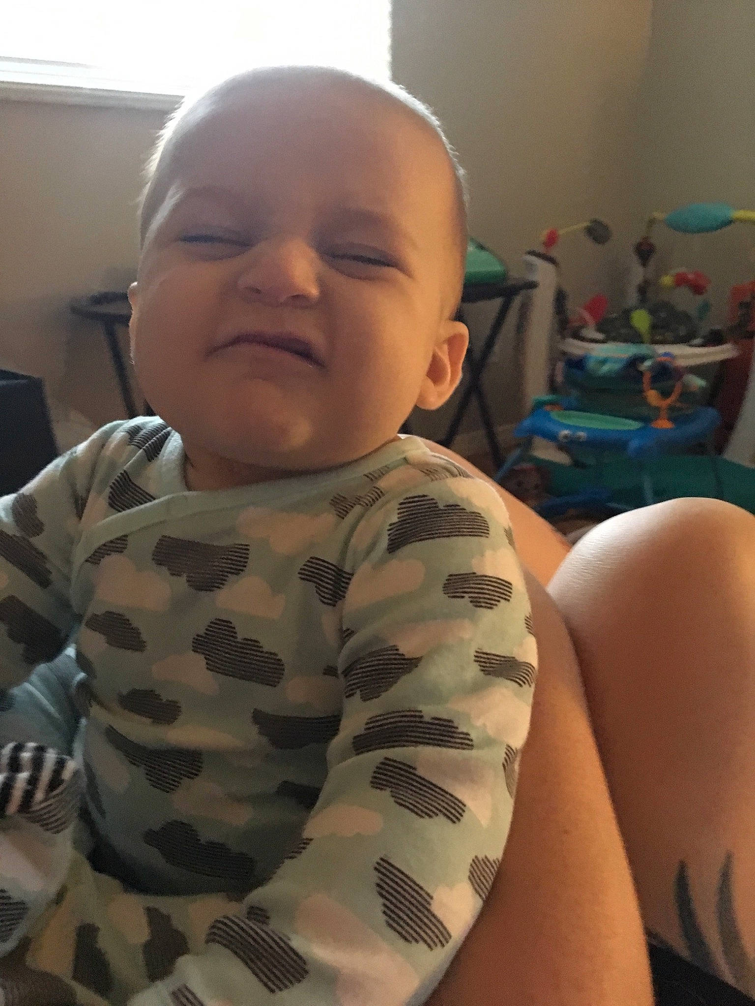 Alistair joined the competition — help win amazing prizes! arm, baby, cheek, child, face, head, person, skin, toddler