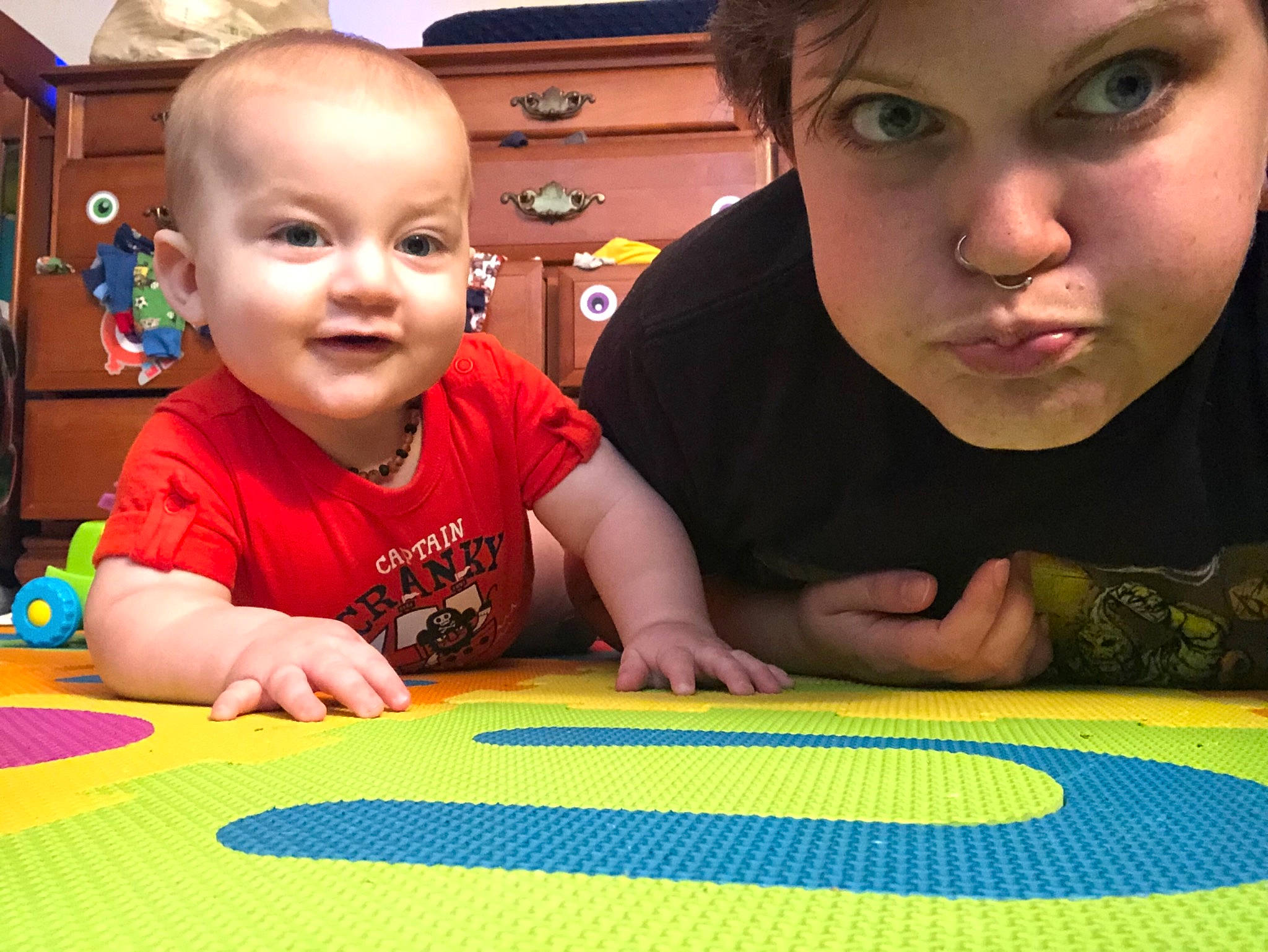 Alistair joined the competition — help win amazing prizes! baby, child, face, fun, games, head, learning, leisure, person, play, play_doh, recreation, sharing, smile, toddler, tummy_time