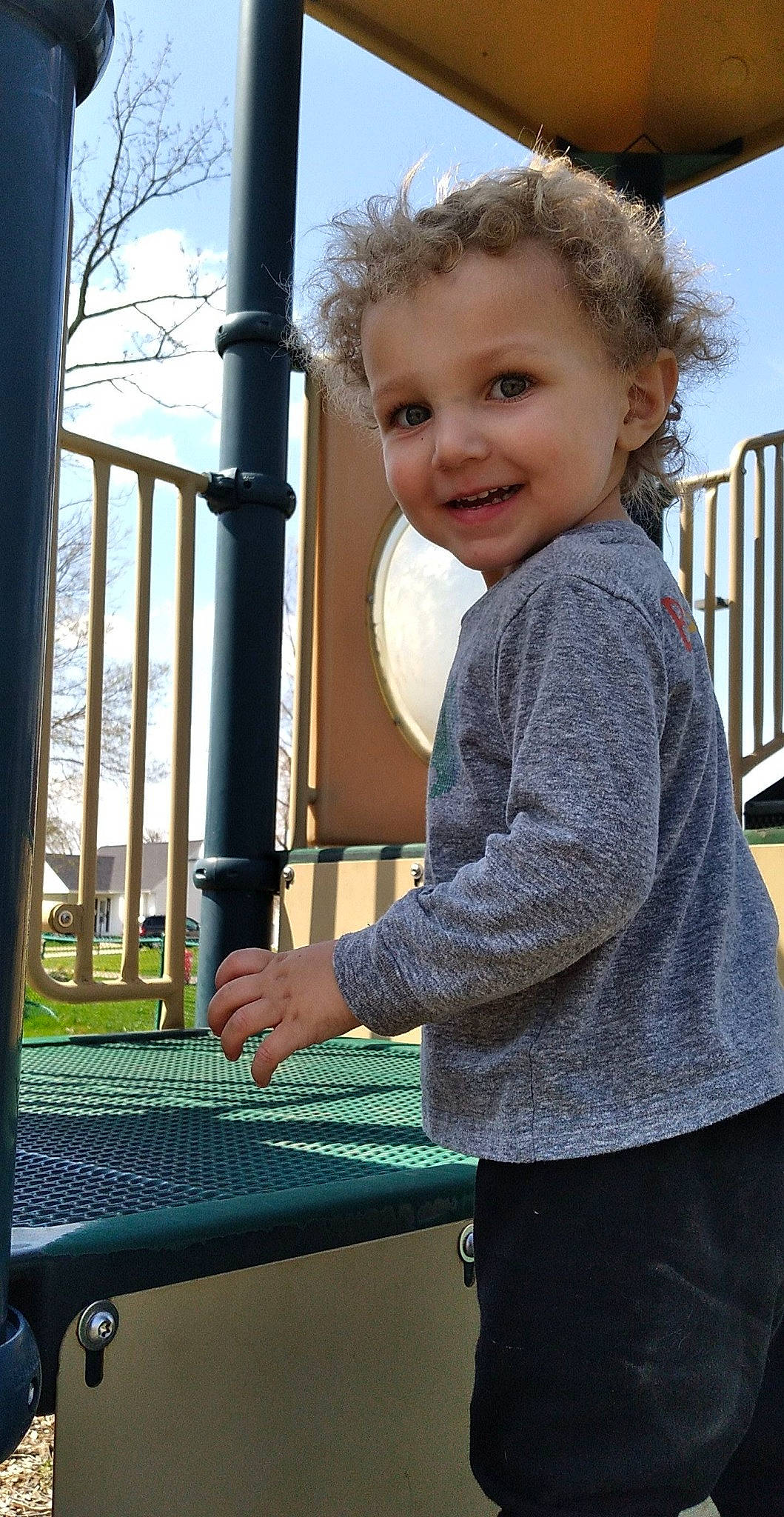 Marcellus joined the competition — help win amazing prizes! baby, baby_toddler_clothing, blue, child, city, electric_blue, finger, fun, grass, happy, joy, leisure, person, product, recreation, sitting, sky, sleeve, smile, t_shirt