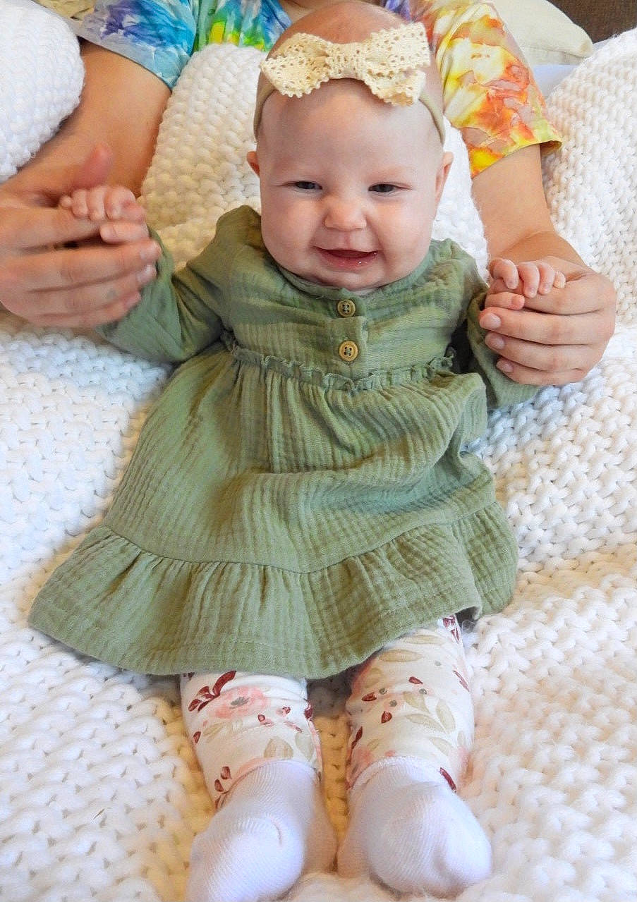 Hazely joined the competition — help win amazing prizes! arm, baby, baby_toddler_clothing, cheek, clothing, eye, face, facial_expression, finger, hand, happy, head, iris, person, pink, product, skin, sleeve, smile, toddler