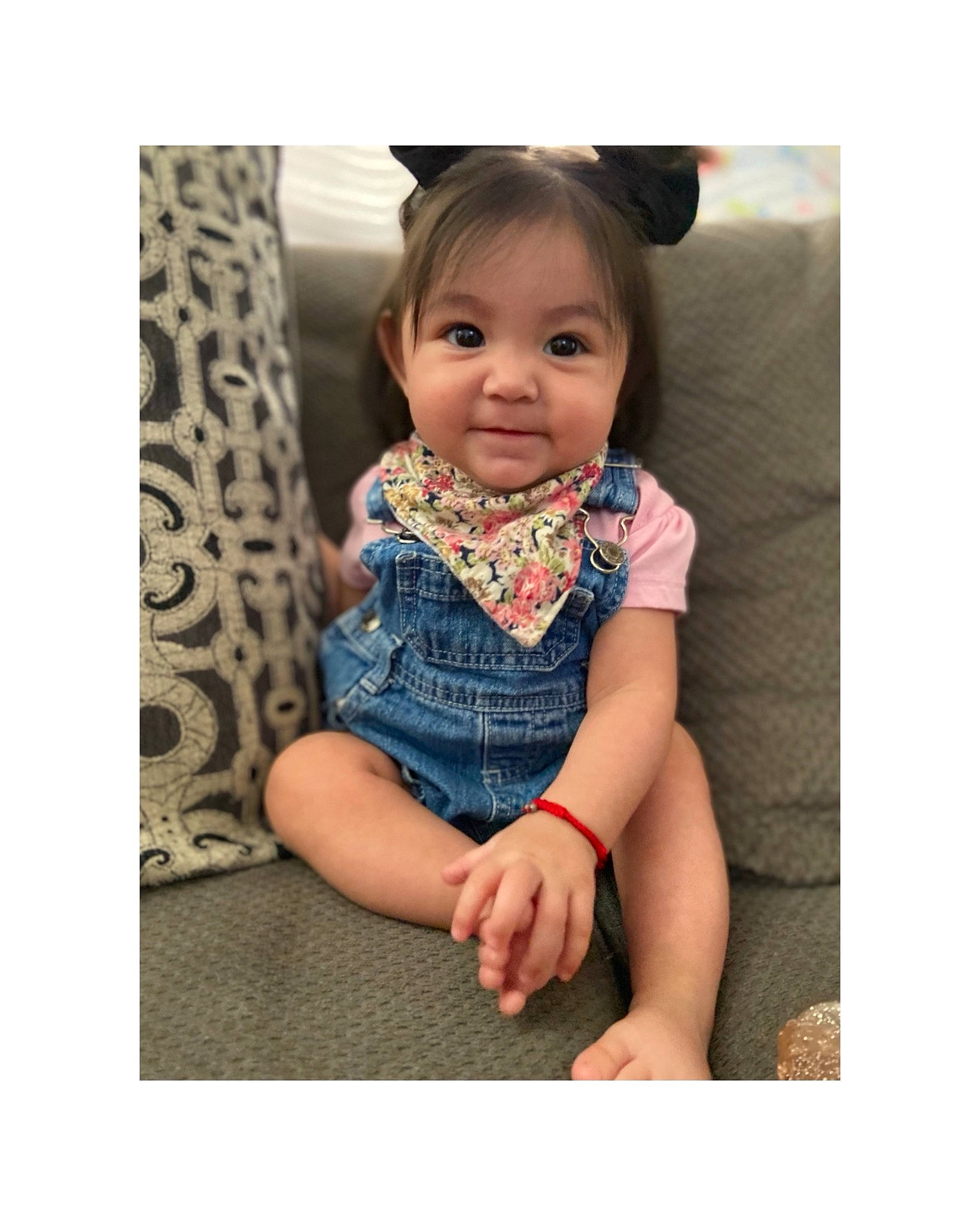 Giana joined the competition — help win amazing prizes! baby, baby_toddler_clothing, cheek, chin, clothing, collar, dress, electric_blue, eye, happy, head, human_body, iris, neck, outerwear, pattern, person, product, sleeve, smile