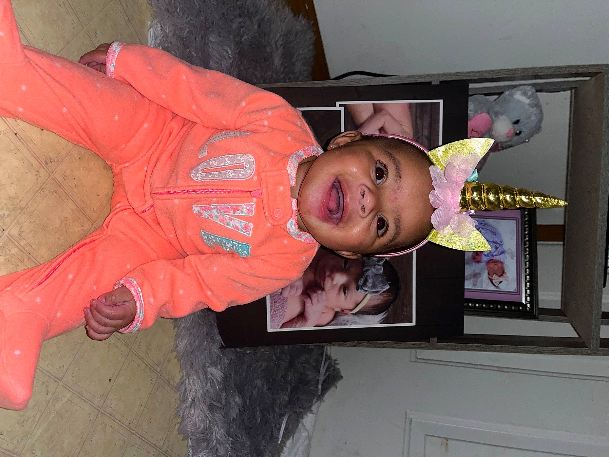 Skye joined the competition — help win amazing prizes! baby, baby_toddler_clothing, child, comfort, costume, fun, headgear, person, room, smile, toddler