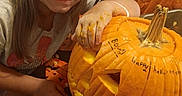 Karlina joined the competition — help win amazing prizes! bodypart, child, clothing, face, female, festival, food, formalwear, girl, halloween, head, person, photography, plant, portrait, produce, pumpkin, squash, suit, vegetable