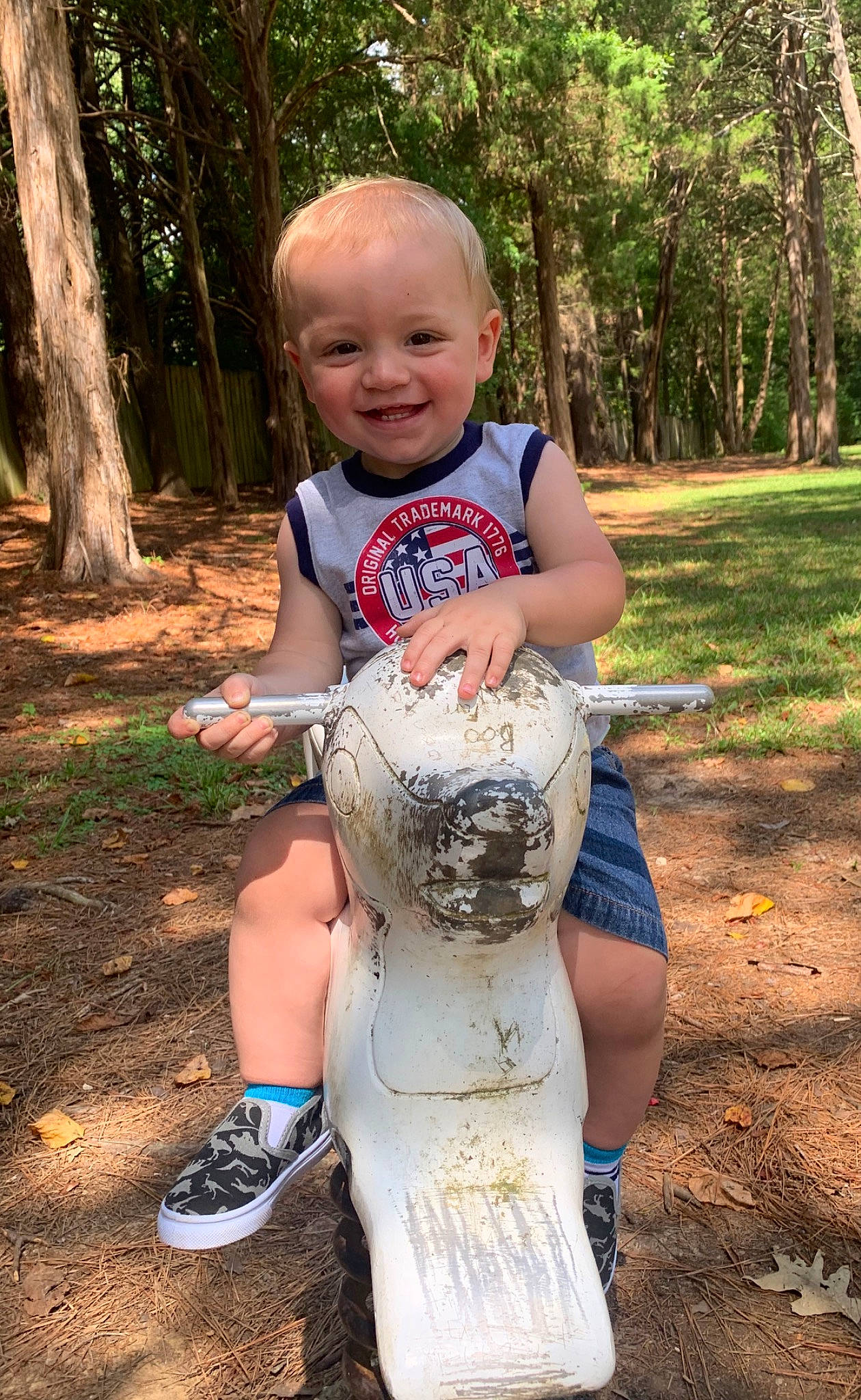 Kurtis is registered to the contest to win money with this photo: child, joy, person, toddler