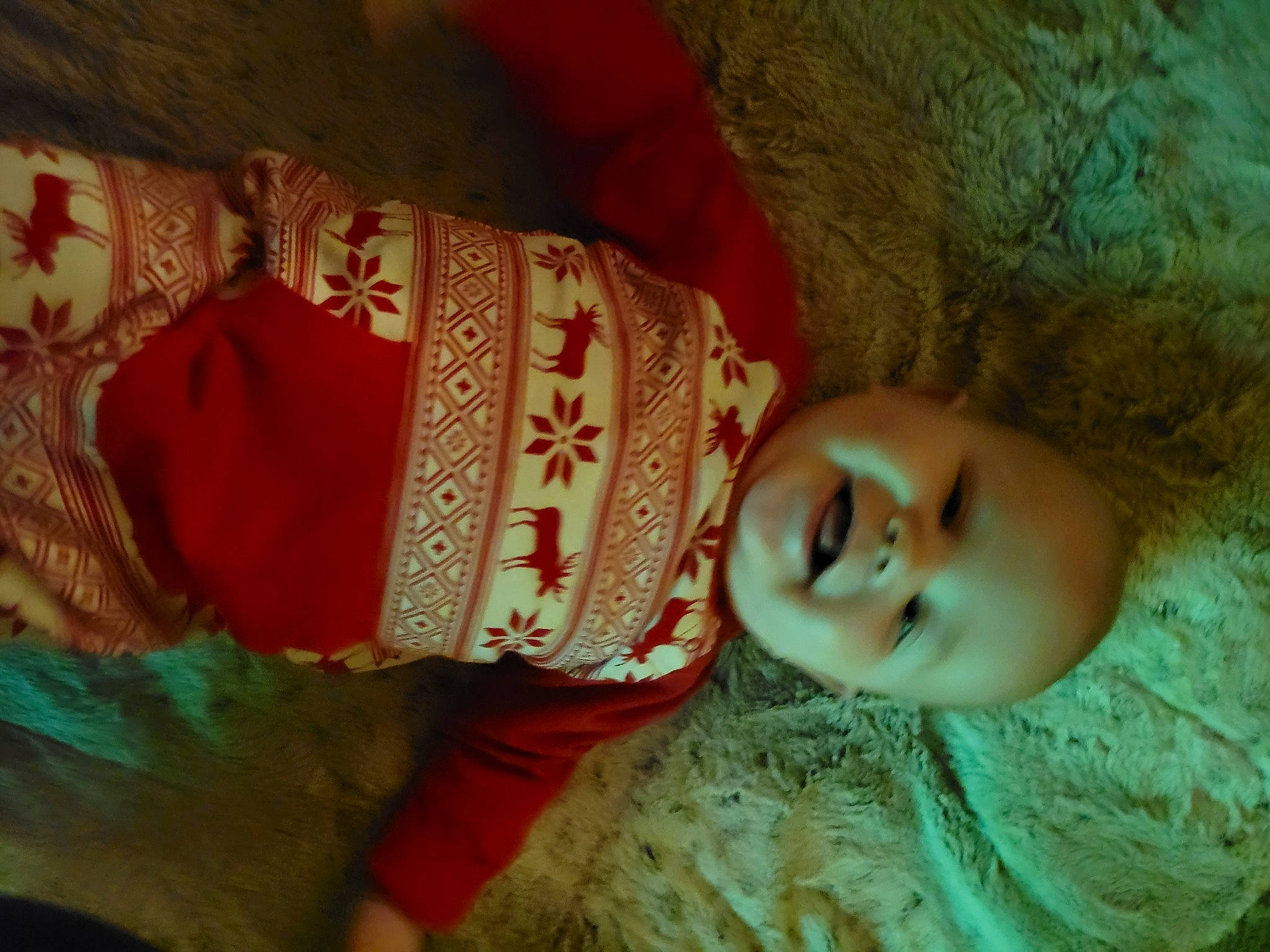 Archer is registered to the contest to win money with this photo: art, cheek, close_up, doll, eye, eyelash, fawn, head, headgear, nose, pattern, person, skin, sleeve, textile, toy, tree, trunk, wood, wool