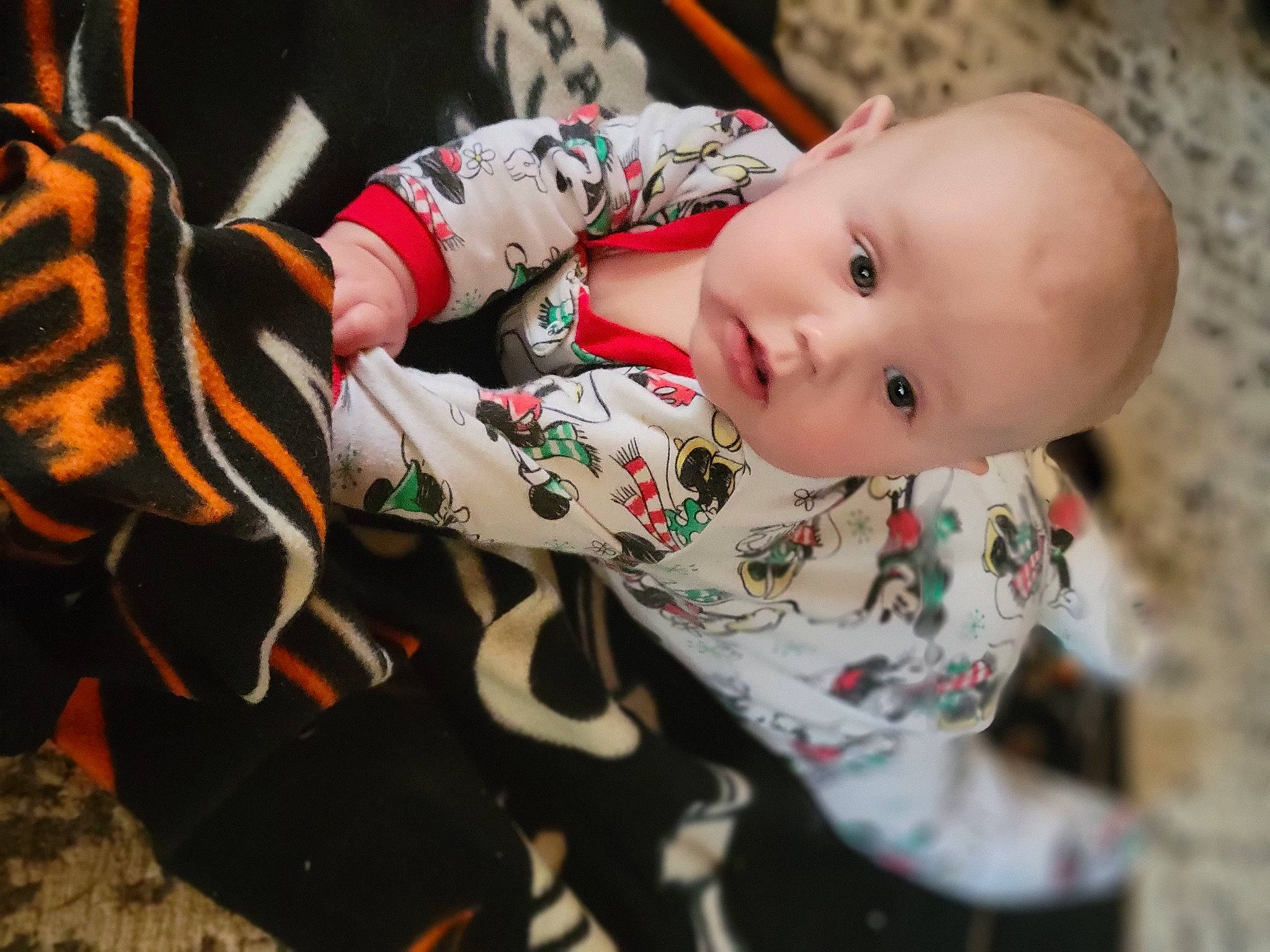 Archer joined the competition — help win amazing prizes! baby, baby_toddler_clothing, dress, eye, fun, grass, hairstyle, hand, head, headgear, human_body, leg, pattern, person, sitting, sleeve, tiger, toddler, toy, tree