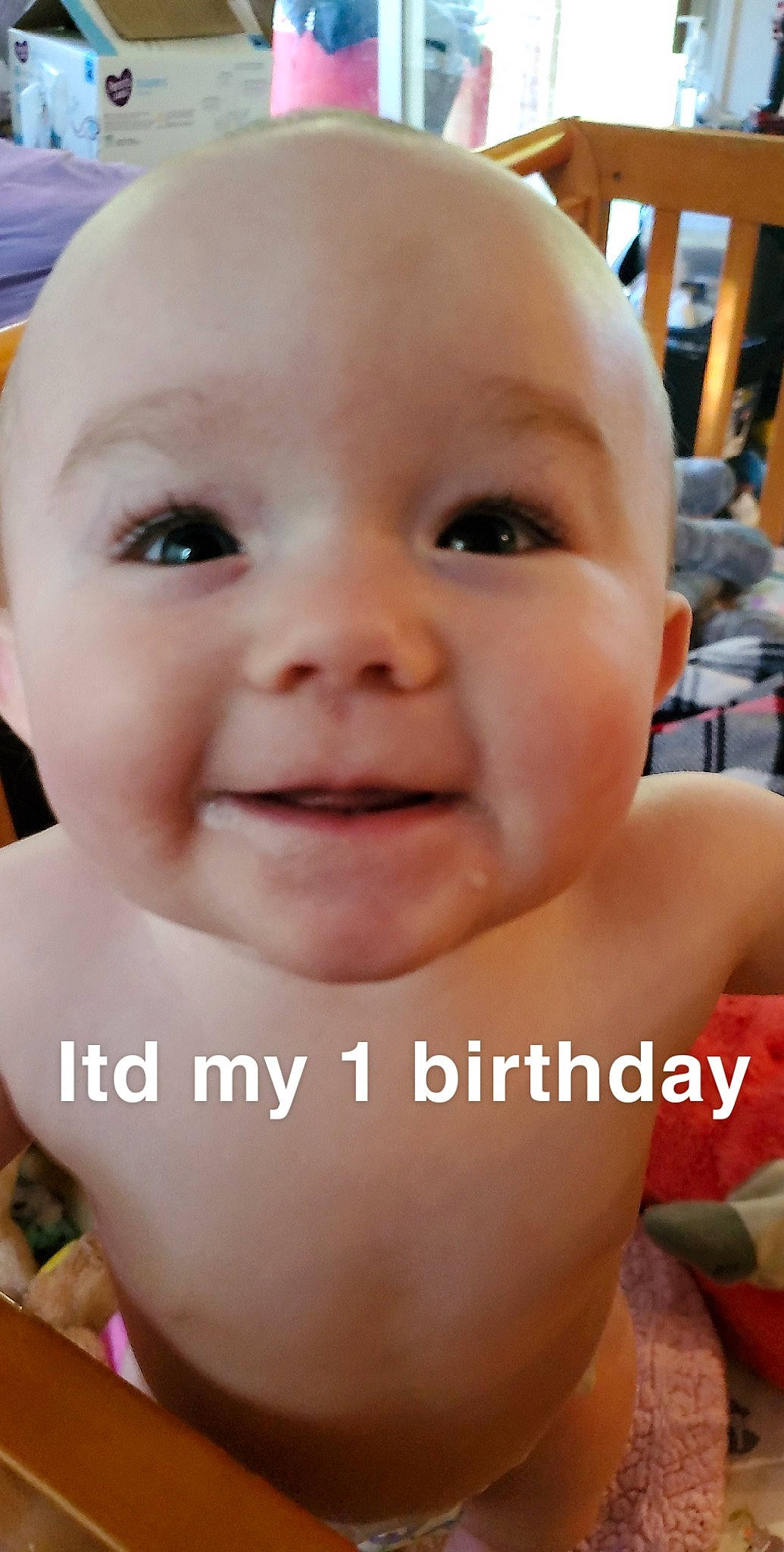 Acelyn joined the competition — help win amazing prizes! baby, baby_making_funny_faces, cheek, child, chin, close_up, eye, eyebrow, face, facial_expression, forehead, happy, head, lip, mouth, nose, person, photo_caption, skin, smile