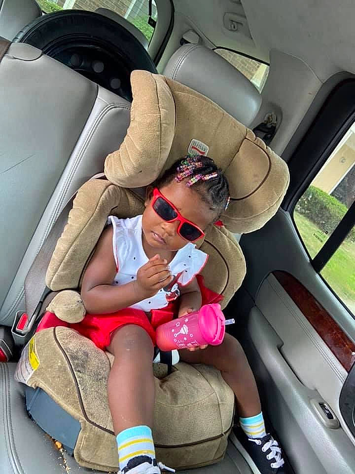 Danielle joined the competition — help win amazing prizes! auto_part, automotive_design, automotive_exterior, car, car_seat, car_seat_cover, comfort, eyewear, goggles, head_restraint, leg, mode_of_transport, motor_vehicle, person, seat_belt, shorts, steering_part, sunglasses, vehicle, vehicle_door