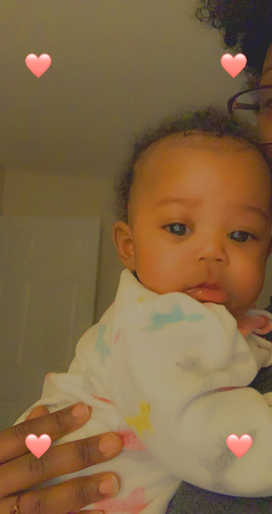 Zora joined the competition — help win amazing prizes! baby, baby_grabbing_for_something, baby_products, baby_toddler_clothing, balloon, bib, cheek, child, coquelicot, ear, finger, hand, kitchen_utensil, nail, paint, party_supply, person, toddler