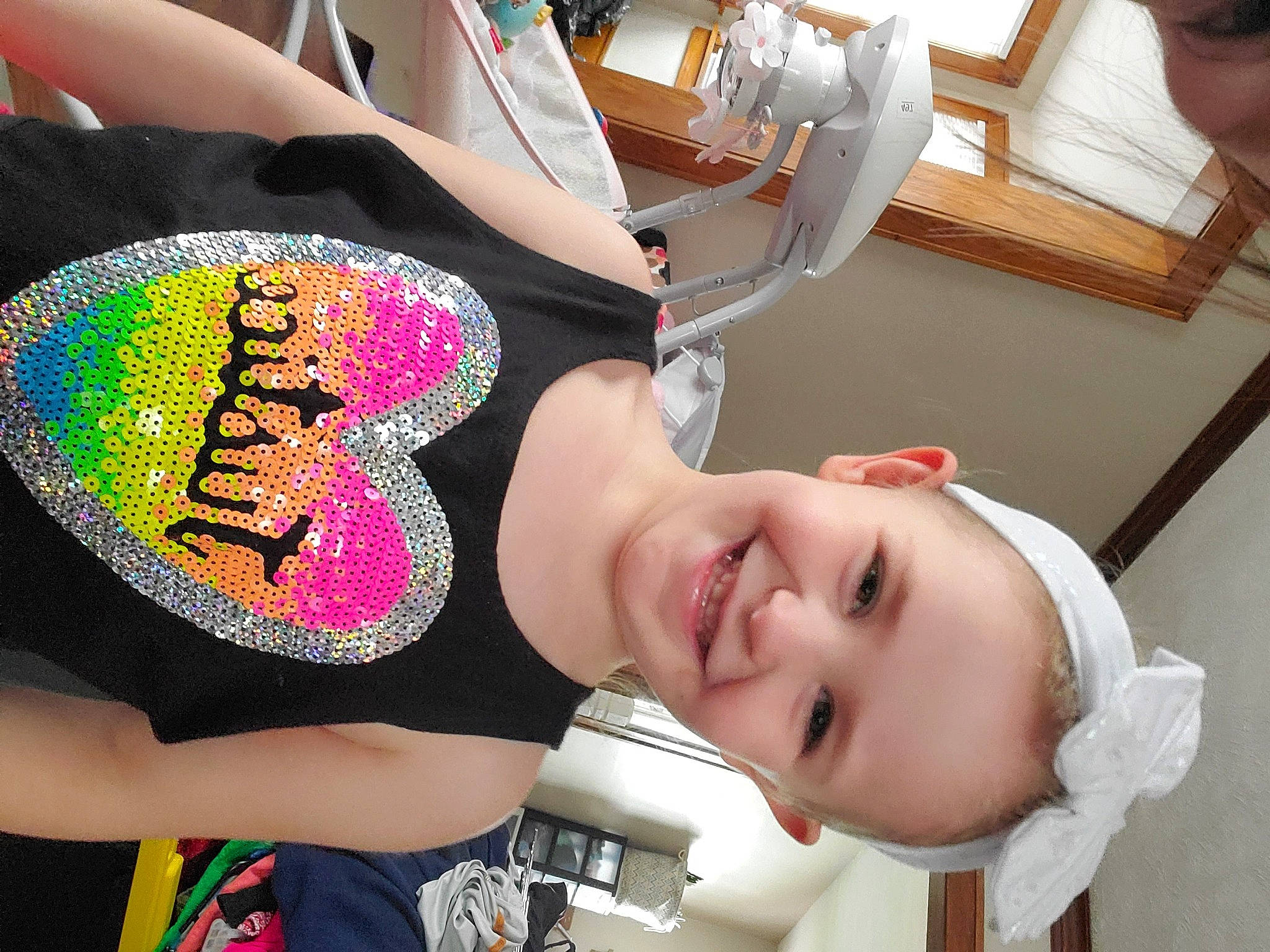 Harmony is registered to the contest to win money with this photo: baby, child, joy, person