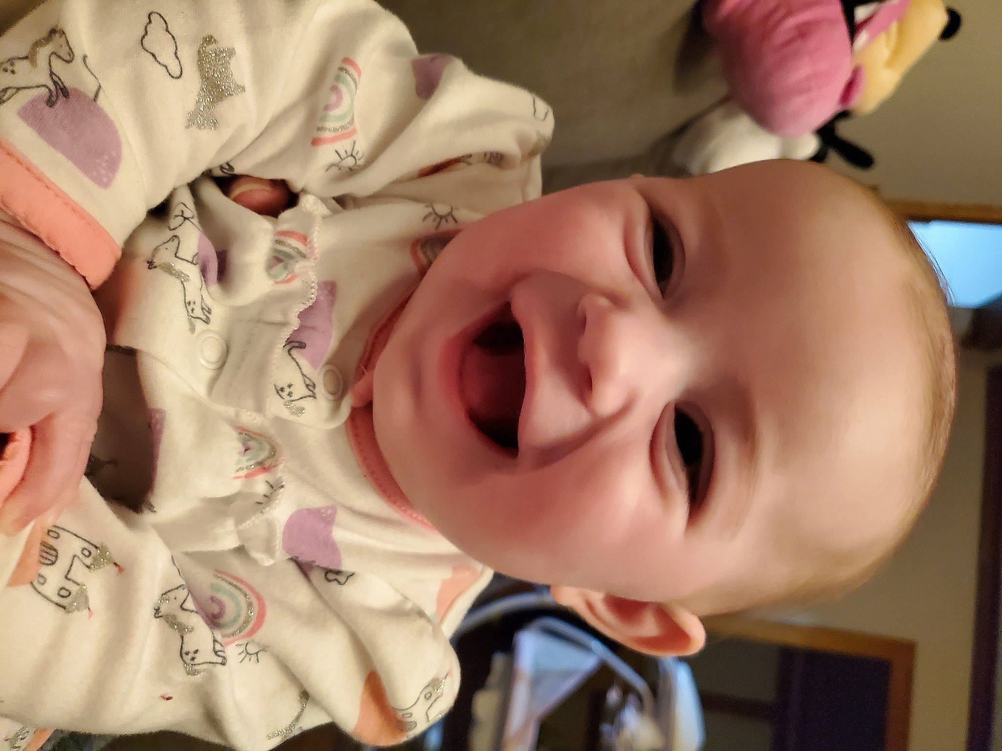 Harper is registered to the contest to win money with this photo: baby, birth, cheek, child, facial_expression, gesture, happy, laugh, mouth, nose, person, pink, skin, smile, toddler