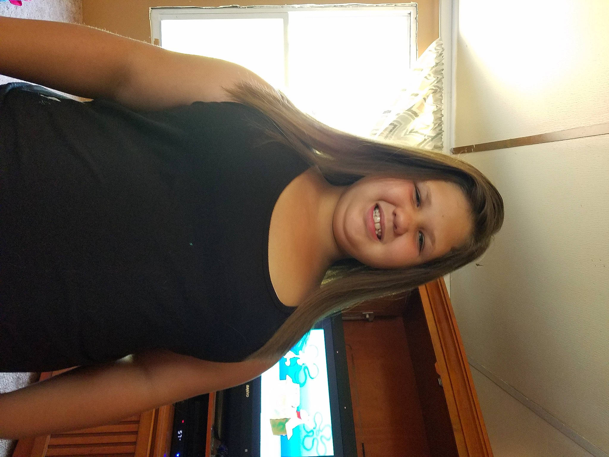 Aliona is registered to the contest to win money with this photo: abdomen, arm, black_hair, chest, dress, elbow, eyelash, flash_photography, human_leg, joint, joy, long_hair, neck, person, shoulder, sleeve, smile, thigh, trunk, waist