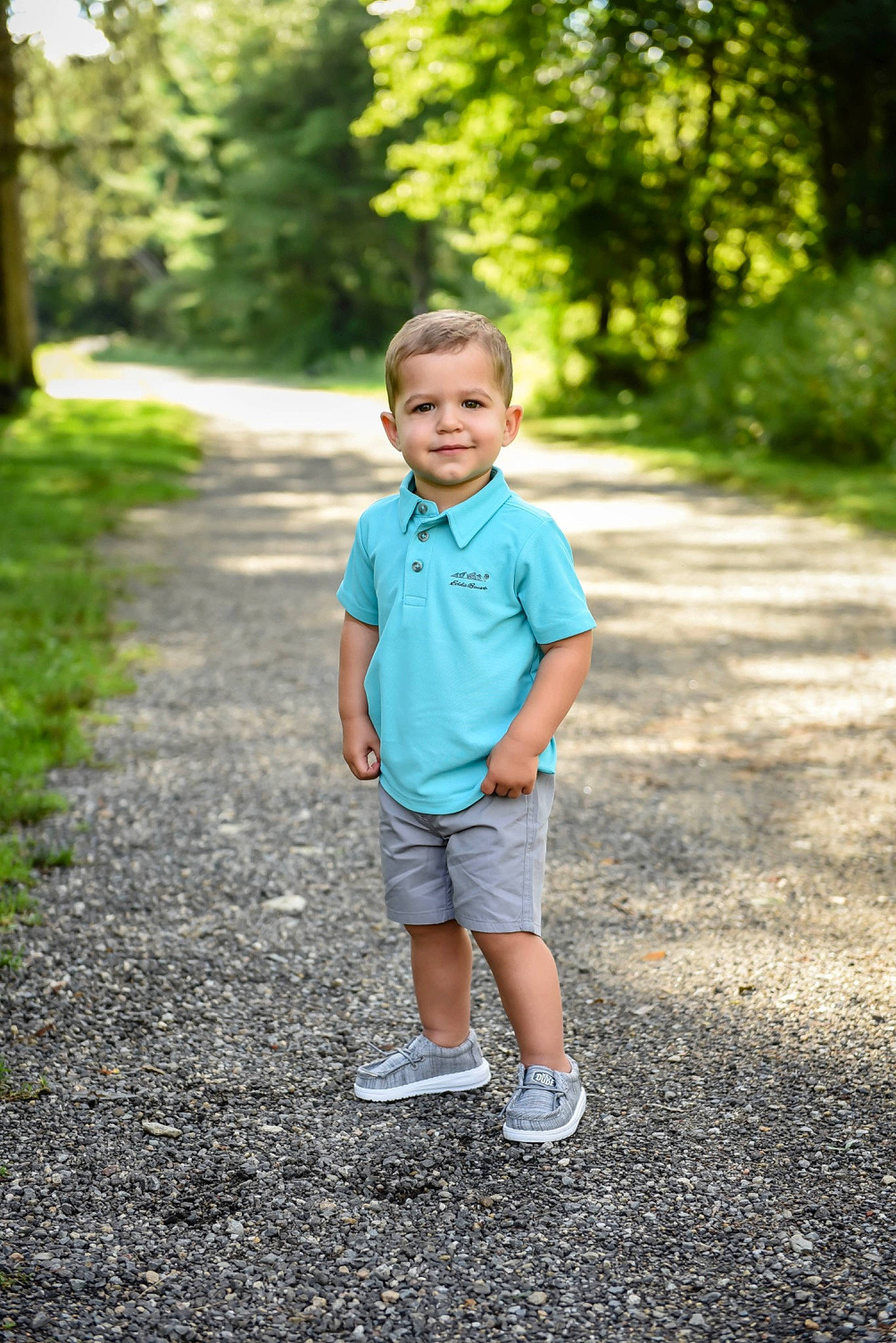 Carter joined the competition — help win amazing prizes! asphalt, electric_blue, eye, flash_photography, forest, fun, grass, happy, joy, leisure, morning, people_in_nature, person, plant, road, road_surface, shorts, summer, sunlight, t_shirt