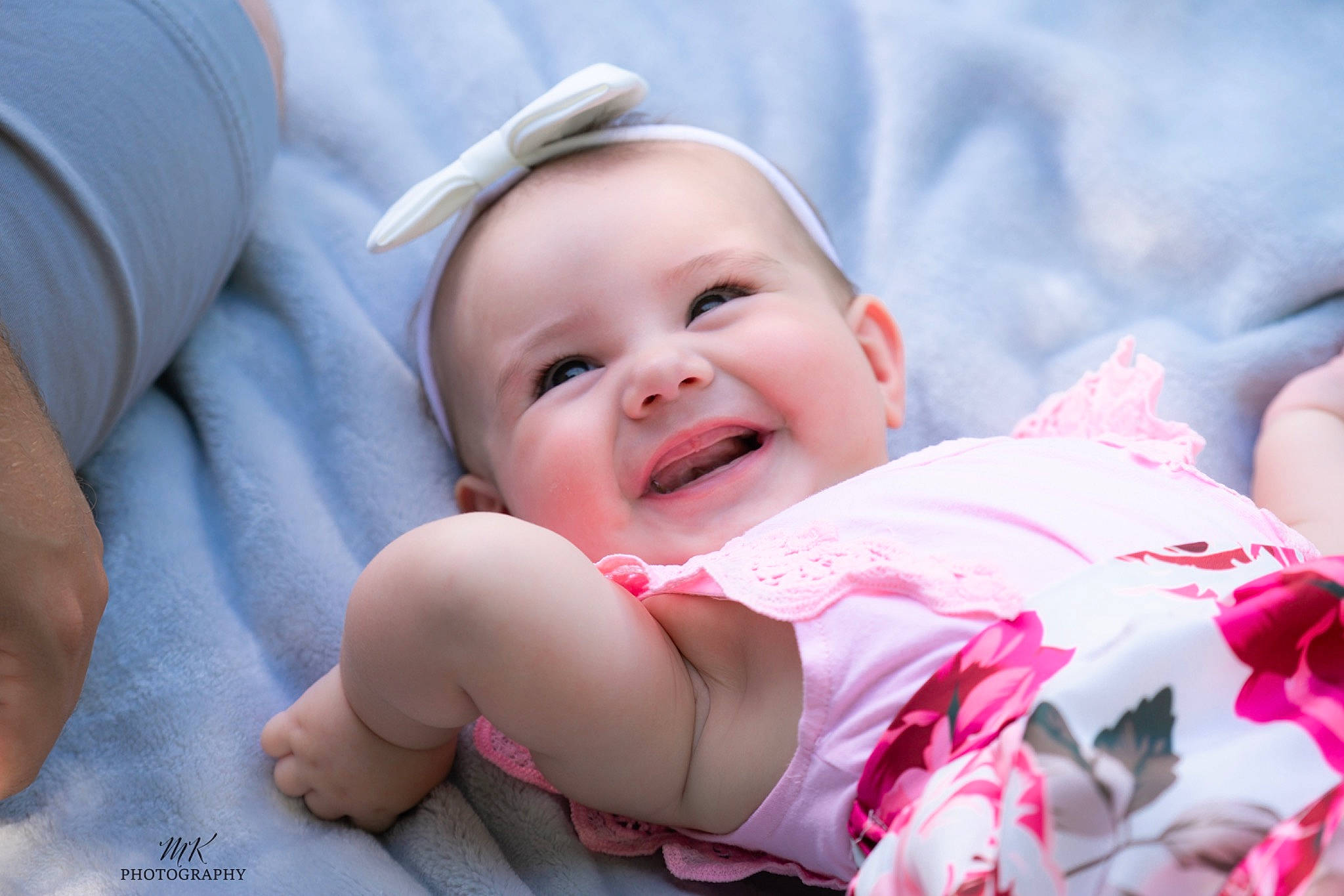 Danielle is registered to the contest to win money with this photo: baby, baby_laughing, baby_products, baby_toddler_clothing, cheek, child, comfort, event, eye, face, flash_photography, gesture, grass, happy, head, joy, laugh, person, pink, skin