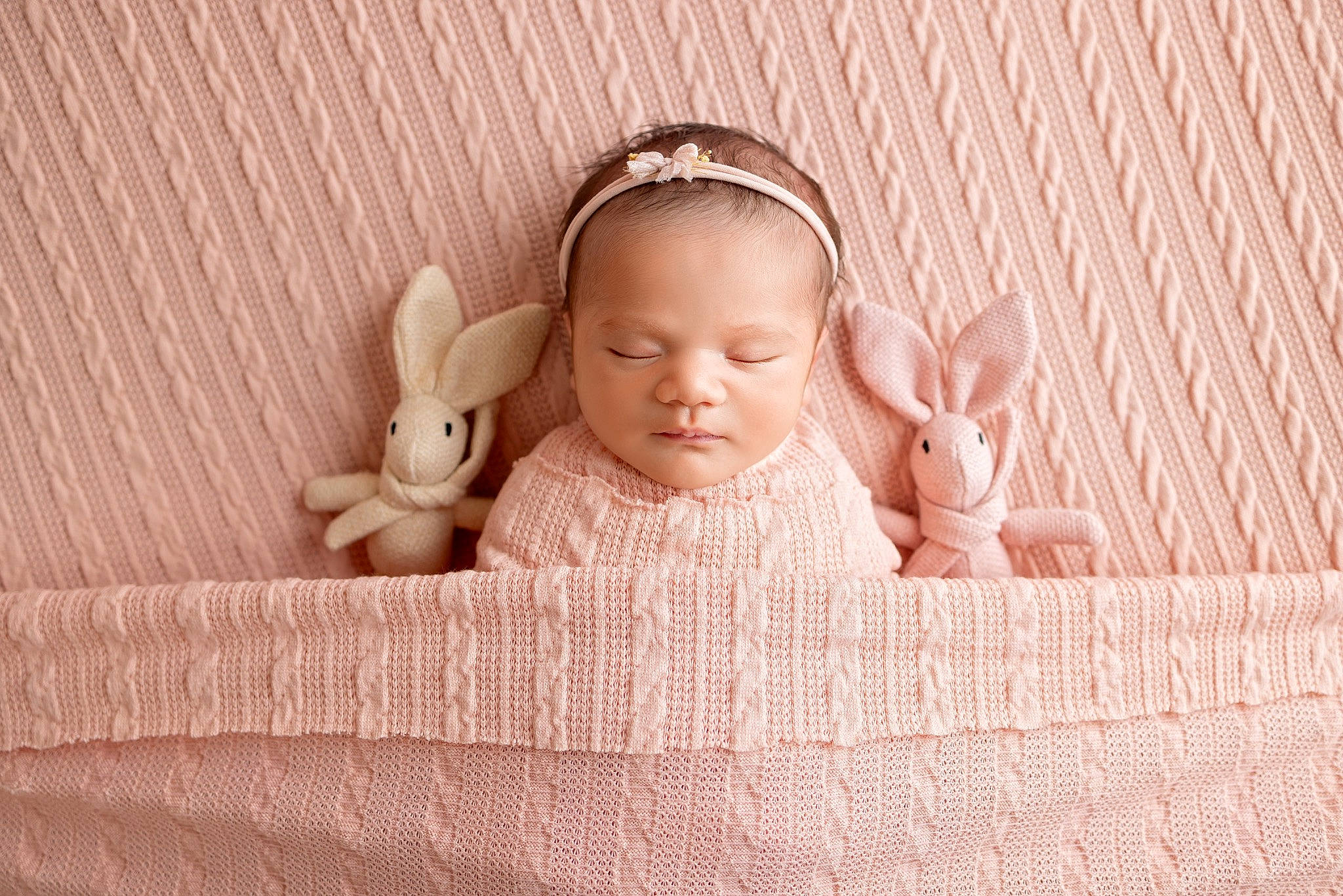 Leila joined the competition — help win amazing prizes! baby, baby_sleeping, baby_toddler_clothing, cap, ear, fashion_accessory, finger, flooring, fur, hair_accessory, headband, headgear, headpiece, jewellery, linens, metal, person, pink, sitting, skin