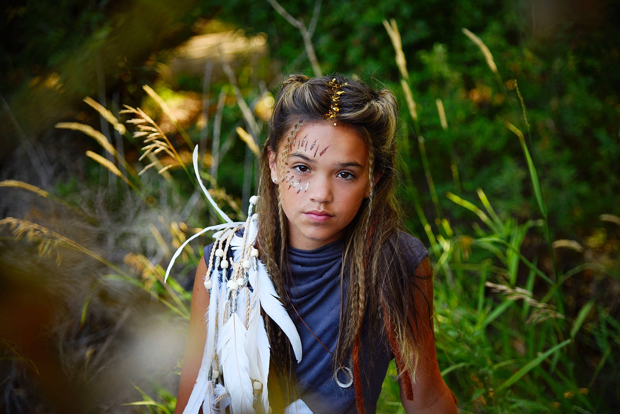 Raylee joined the competition — help win amazing prizes! beauty, brown_hair, eye, face, fashion, forest, grass, green, hair, hairstyle, jungle, lady, leaf, lip, long_hair, natural_environment, people_in_nature, person, photography, smile