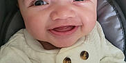 Giuseppe joined the competition — help win amazing prizes! baby, smiling, close_up, face, infant, cute, happy, hands, clothing, button, seat, cushion, child, young, portrait, skin, eyelashes, warm, cozy, indoor
