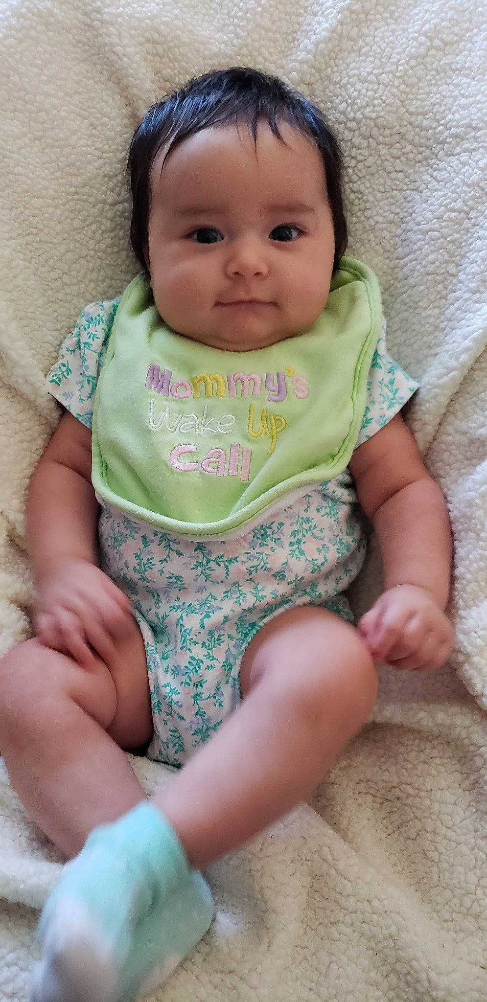 Miley is registered to the contest to win money with this photo: baby, baby_products, baby_toddler_clothing, cheek, child, diaper, person, sitting, skin, thigh, toddler