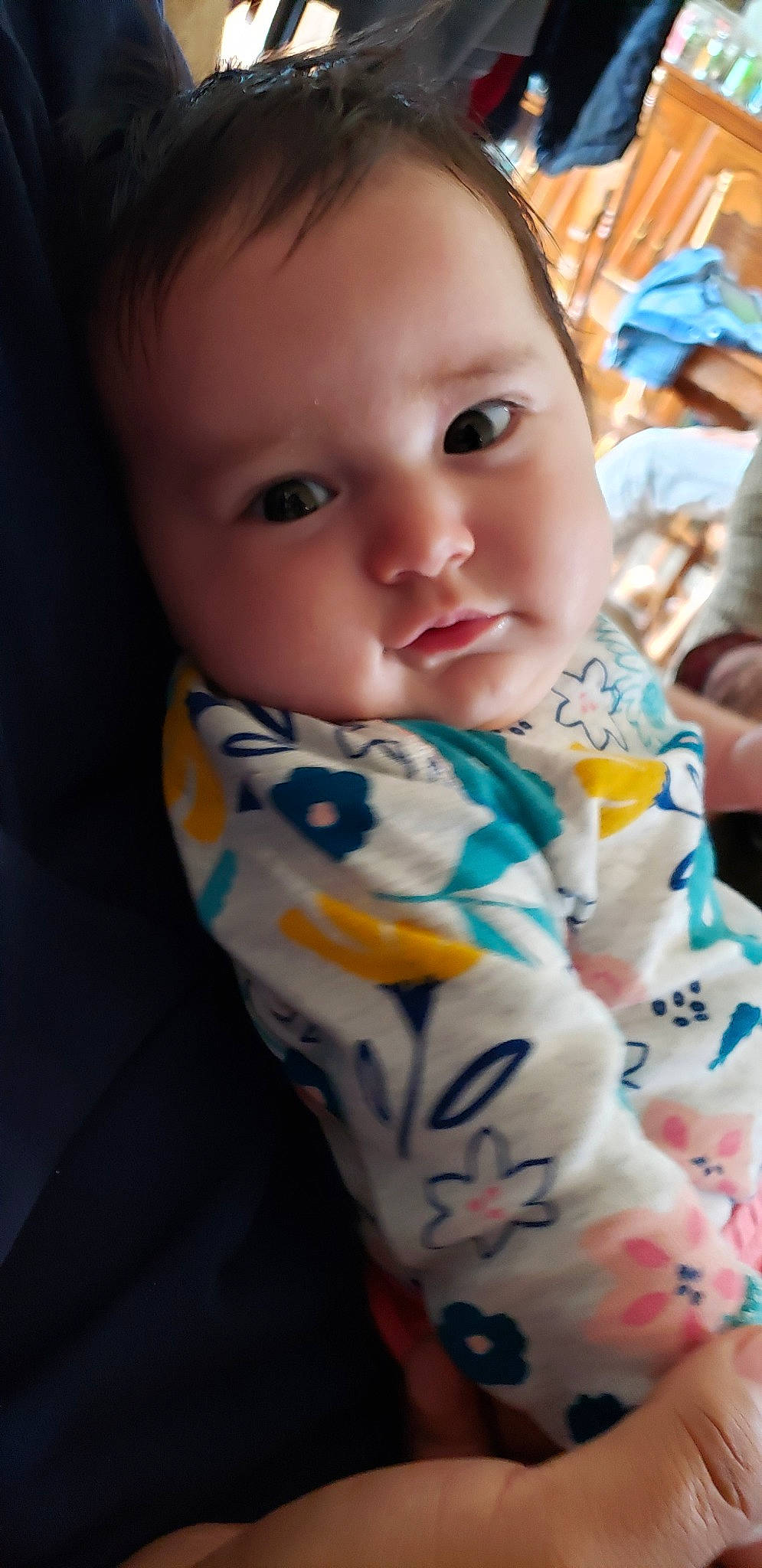 Miley joined the competition — help win amazing prizes! baby, beauty, cheek, child, chin, close_up, eye, face, head, iris, lip, mouth, neck, nose, person, skin, smile, toddler