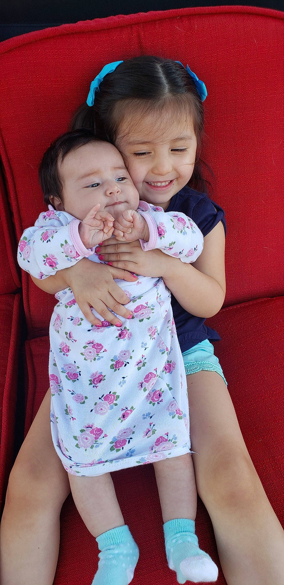 Mia joined the competition — help win amazing prizes! baby, cheek, child, daughter, happy, joy, mother, person, sibling, skin, smile, toddler