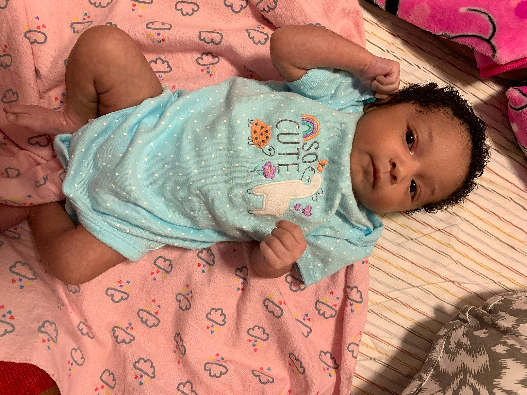 Jaliyah joined the competition — help win amazing prizes! baby, bedtime, birth, cheek, child, happy, nap, nose, person, pink, skin, sleep, toddler