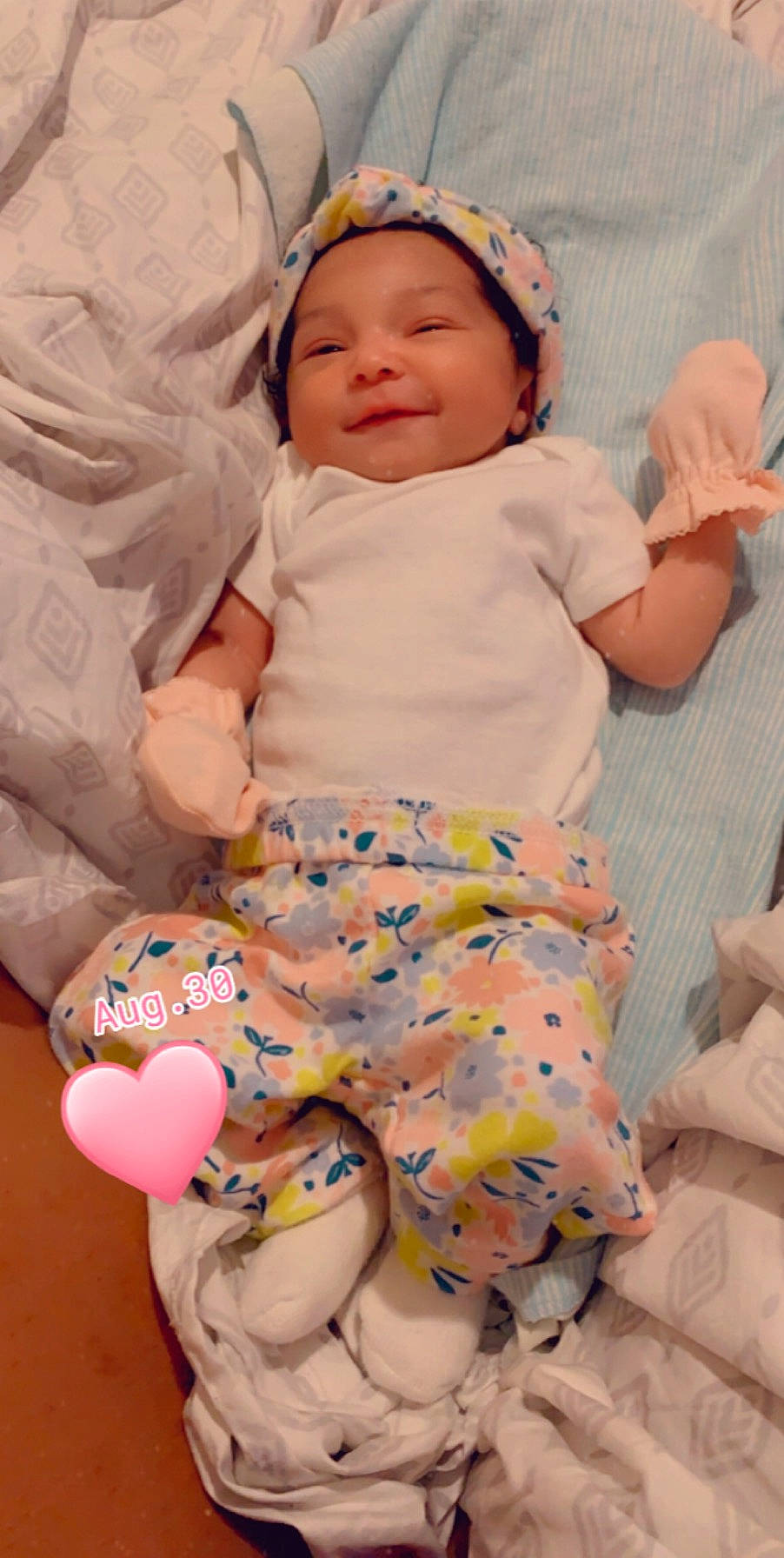 Jaliyah joined the competition — help win amazing prizes! baby, baby_toddler_clothing, child, headwear, person, toddler