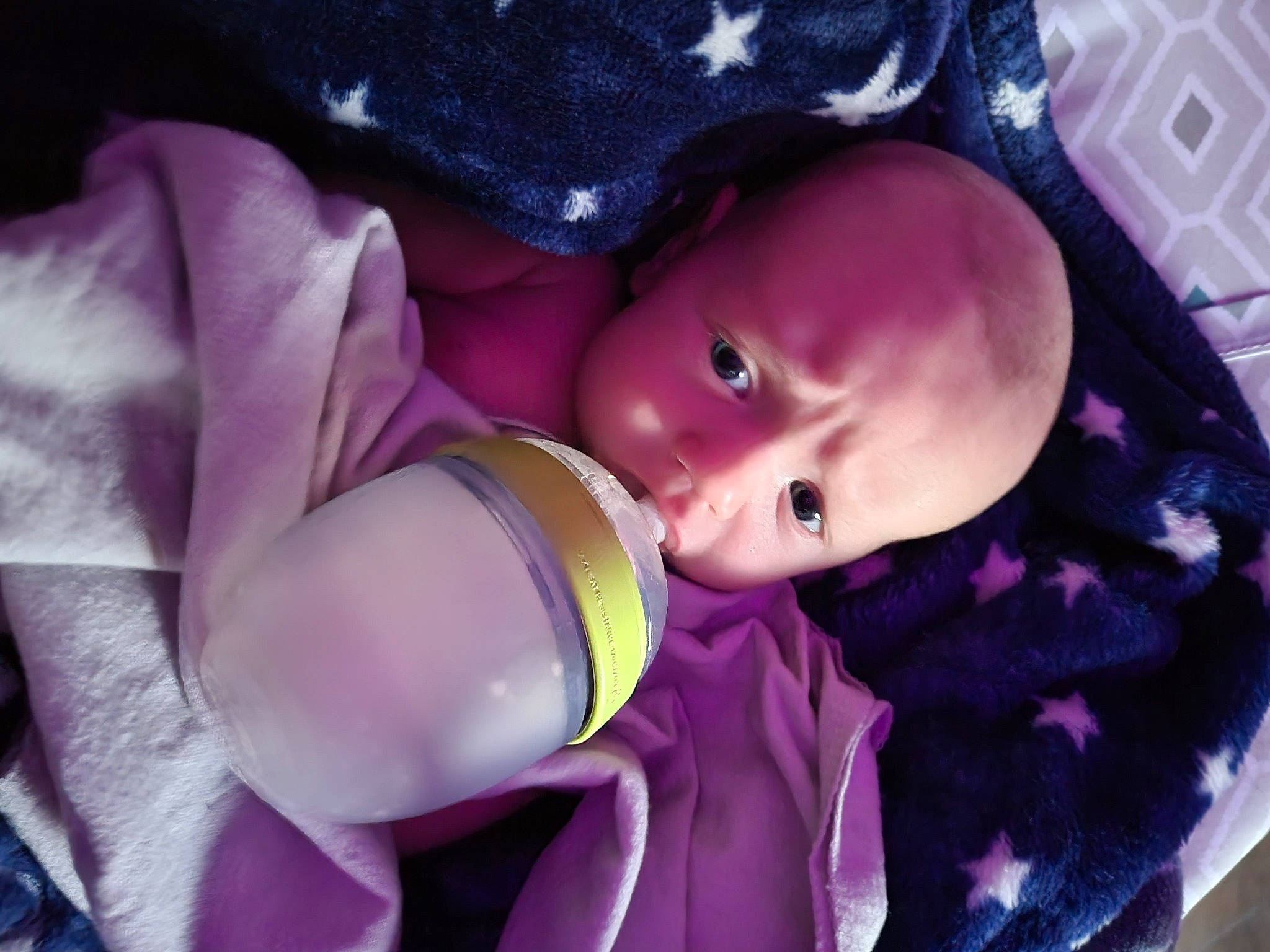 Dominik joined the competition — help win amazing prizes! baby, baby_carriage, baby_products, baby_toddler_clothing, baby_toys, bottle, cheek, child, drinkware, linens, lip, magenta, mouth, person, pink, plastic_bottle, product, purple, skin, toddler