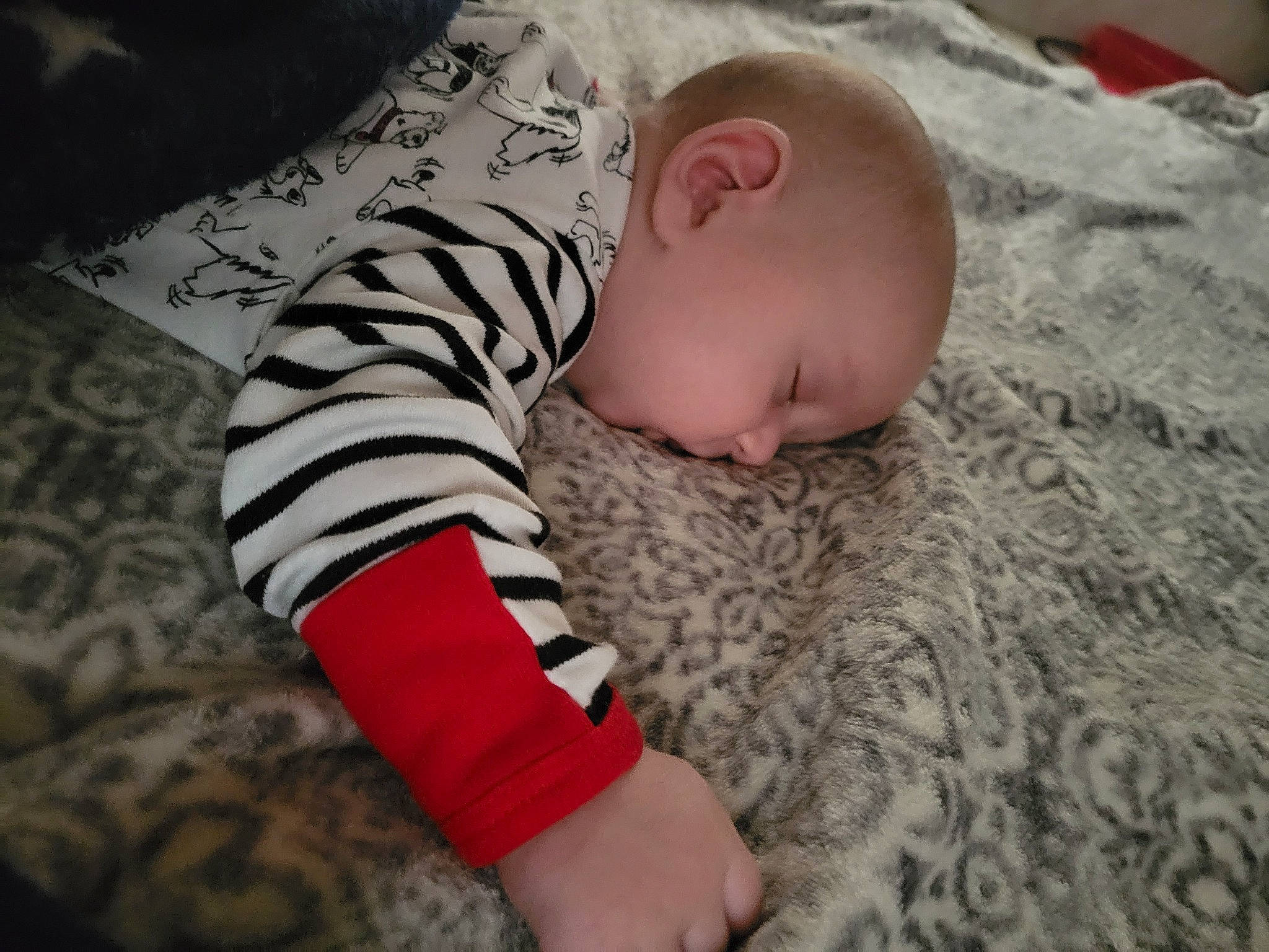 Dominik is registered to the contest to win money with this photo: baby, baby_sleeping, baby_toddler_clothing, bedding, bedtime, child, comfort, flooring, fur, grass, head, linens, nap, pattern, person, room, skin, sleep, sleeve, toddler