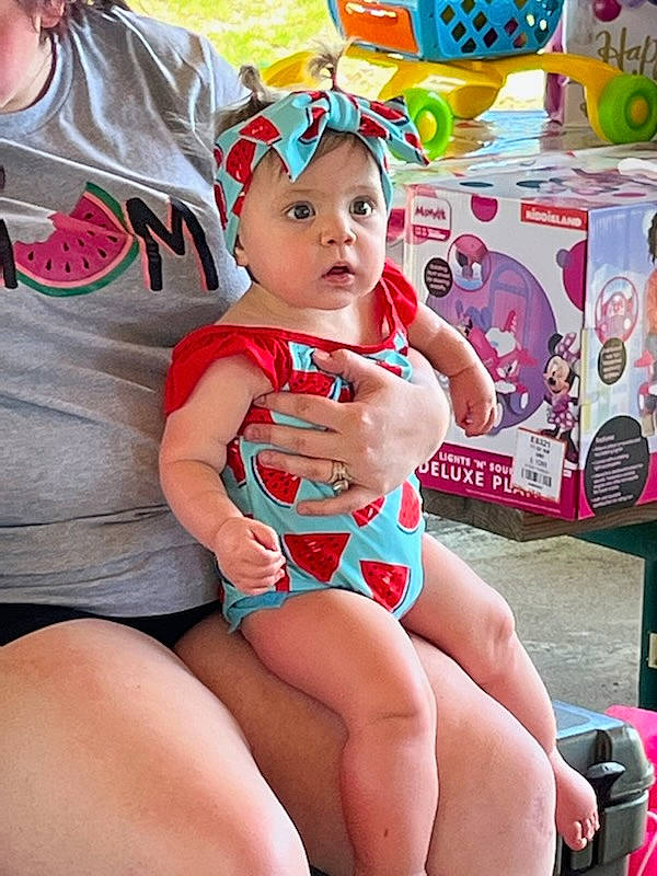 Mckinley joined the competition — help win amazing prizes! chest, event, face, fun, happy, hat, head, headwear, human_leg, leg, leisure, mouth, person, pink, recreation, shorts, skin, summer, surprise, thigh